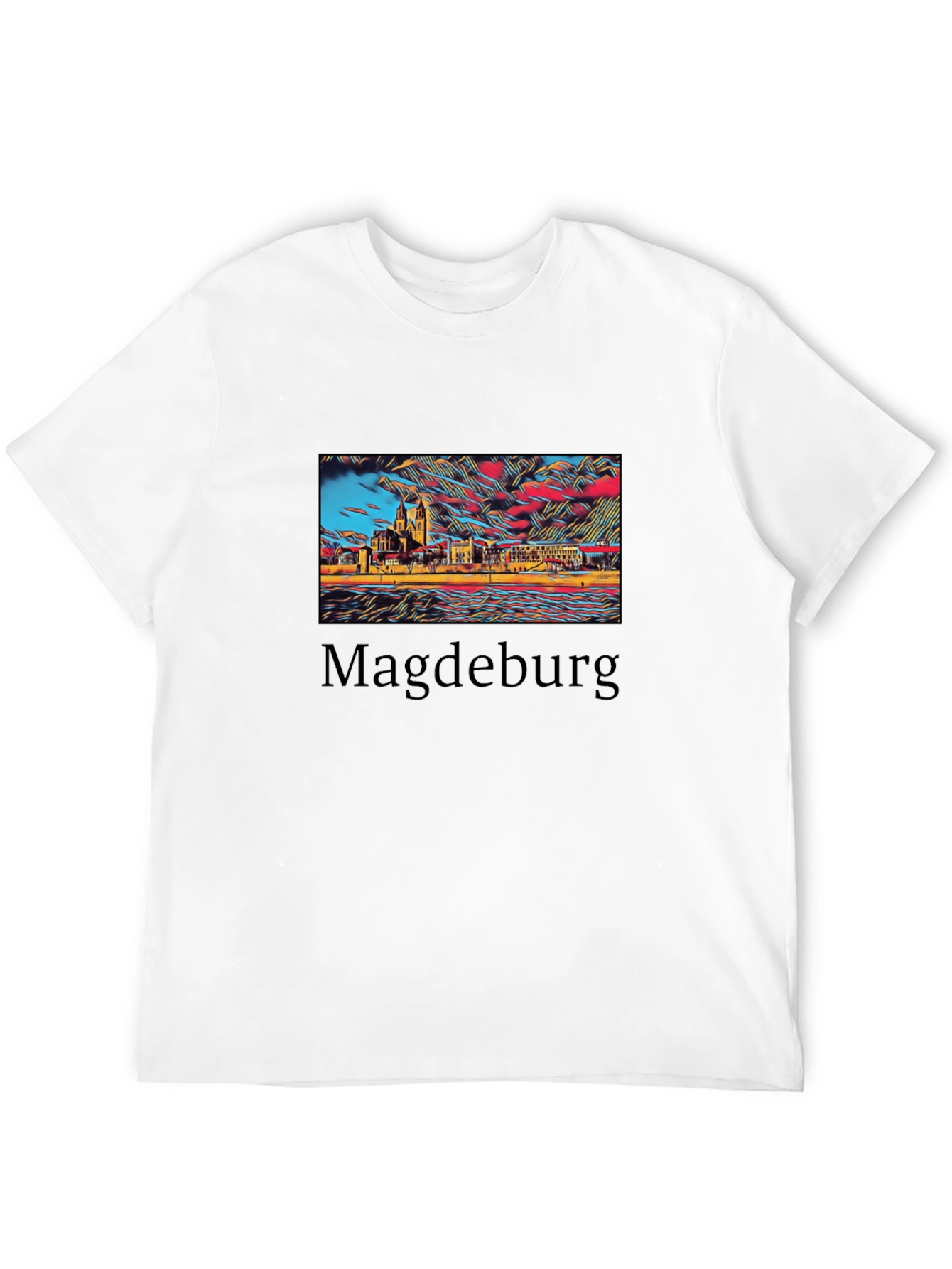 Magdeburg Skyline Graphic T-Shirt