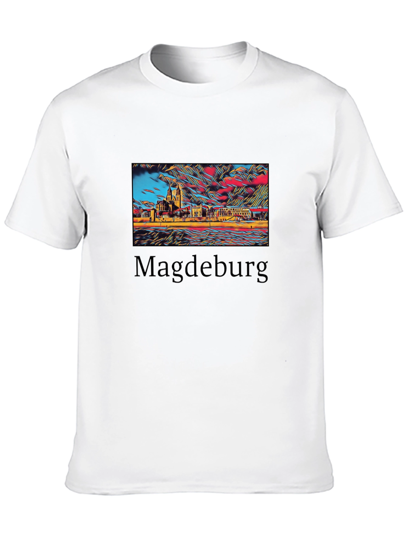 Magdeburg Skyline Graphic T-Shirt