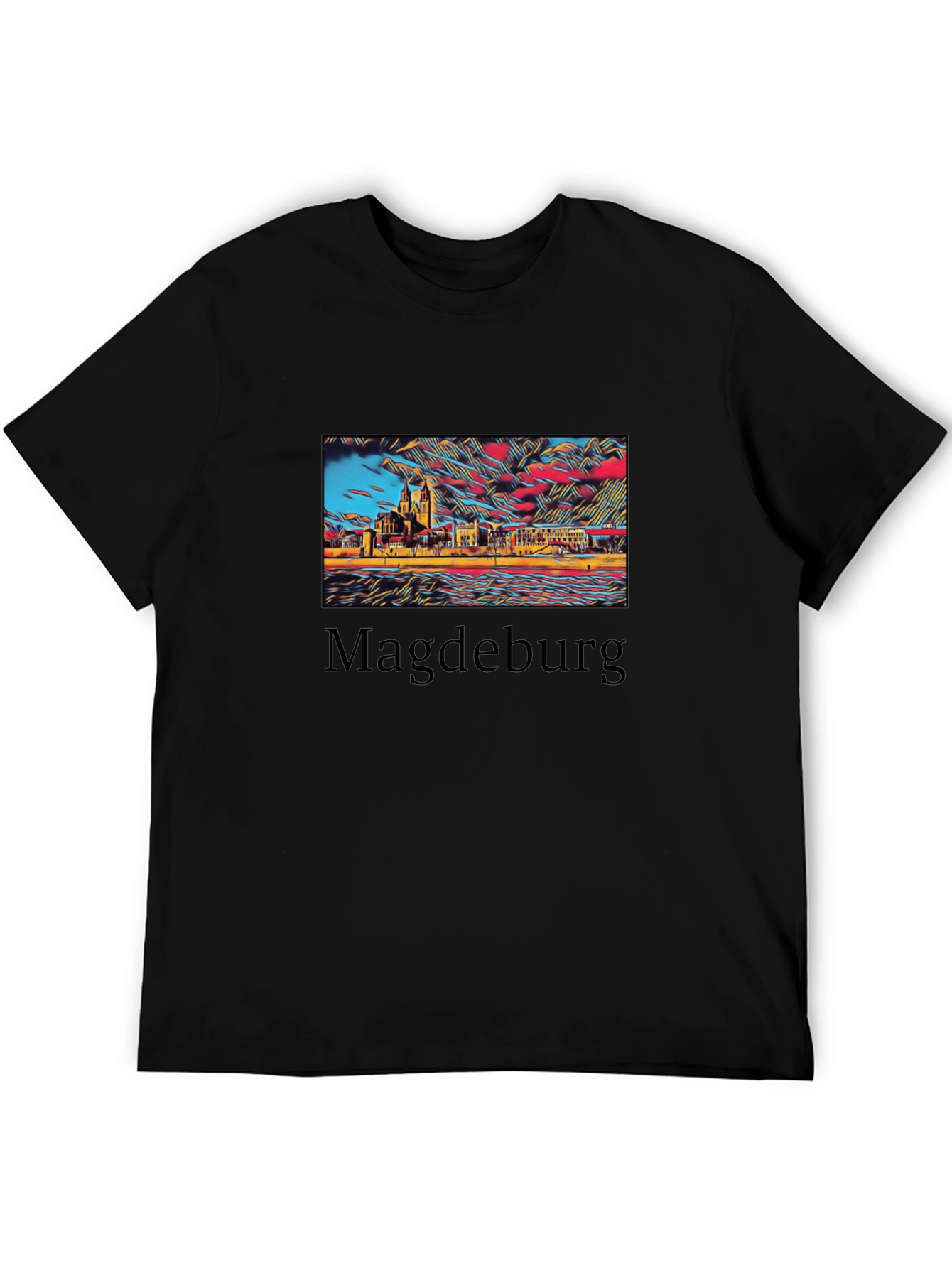 Magdeburg Skyline Graphic T-Shirt