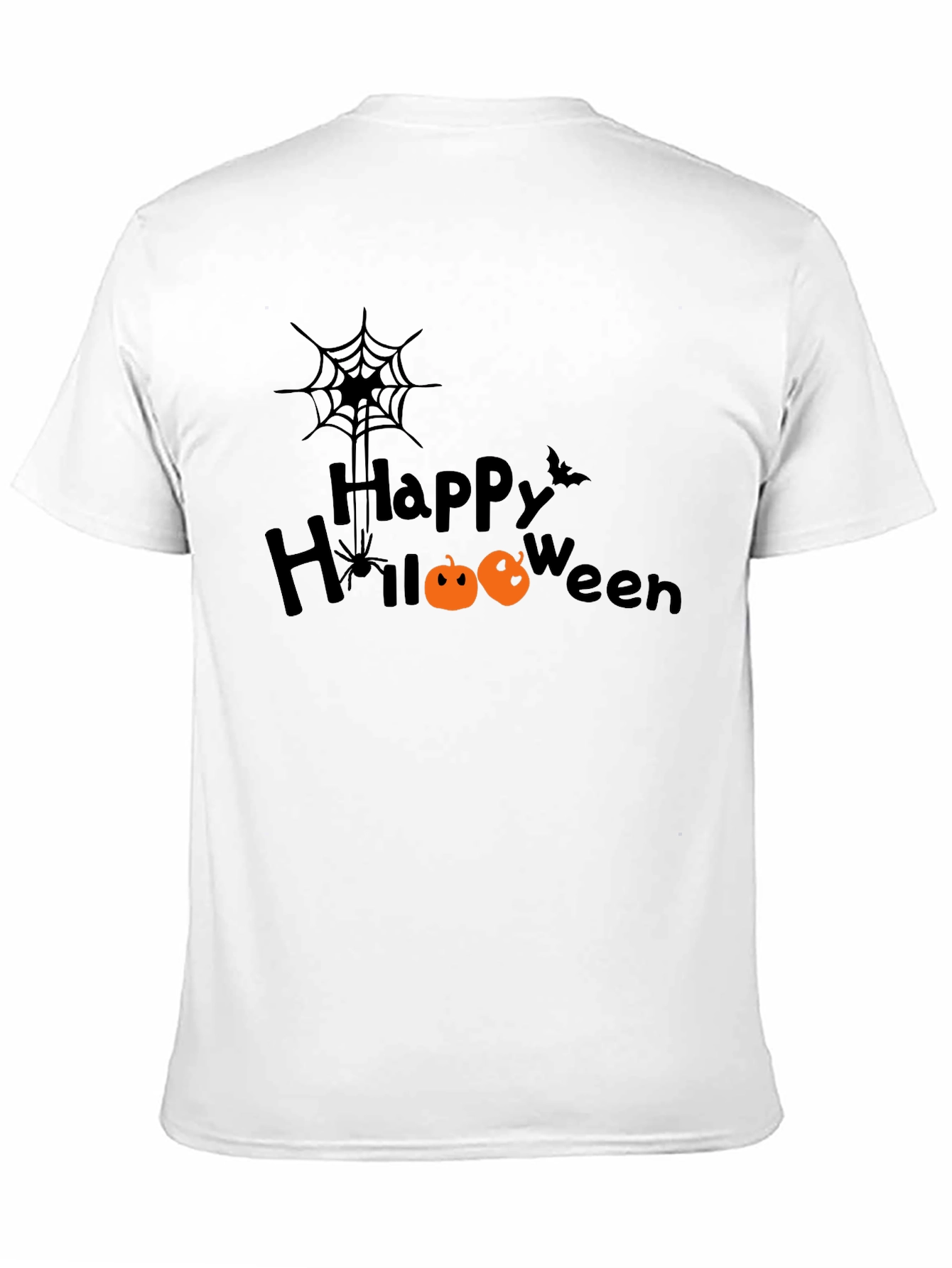 Happy Halloween Black Graphic T-Shirt