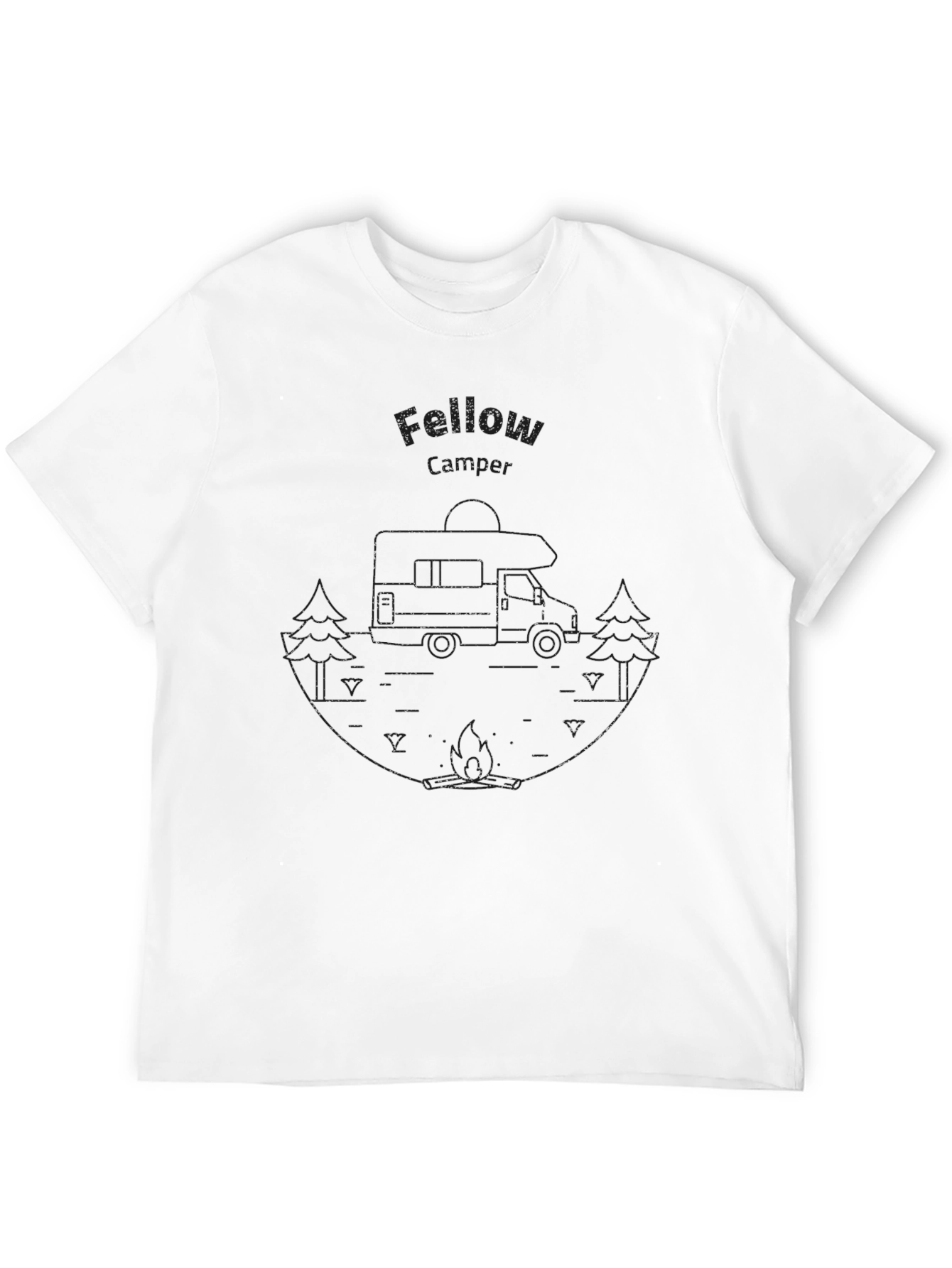 Fellow Camper Black Graphic Tee