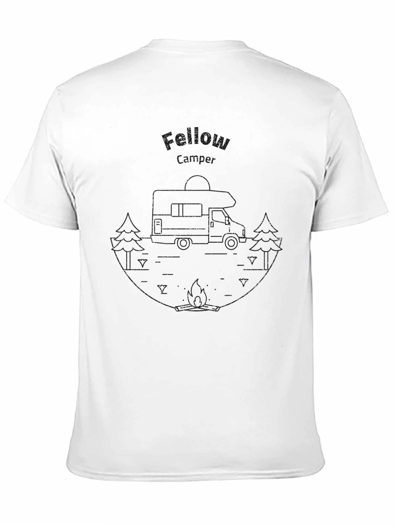 Fellow Camper Black Graphic Tee