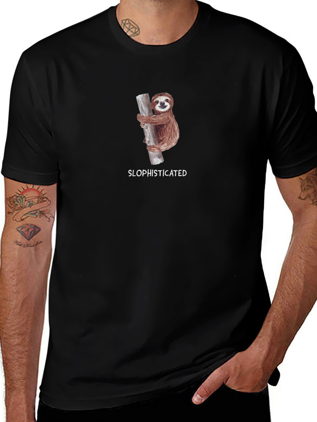 Sloth Slophisticated T-Shirt - Funny Animal Tee