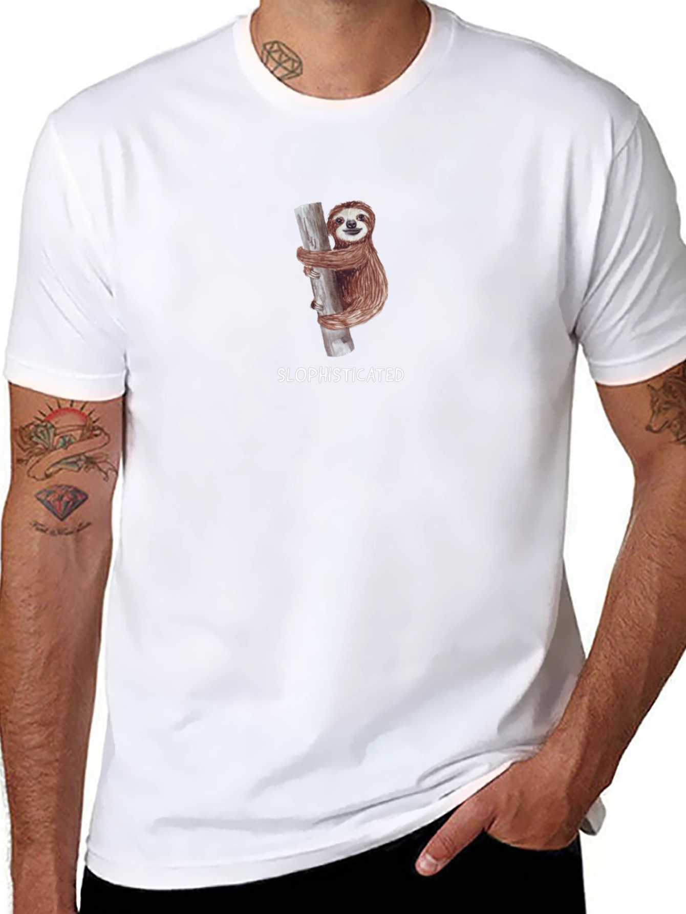 Sloth Slophisticated T-Shirt - Funny Animal Tee