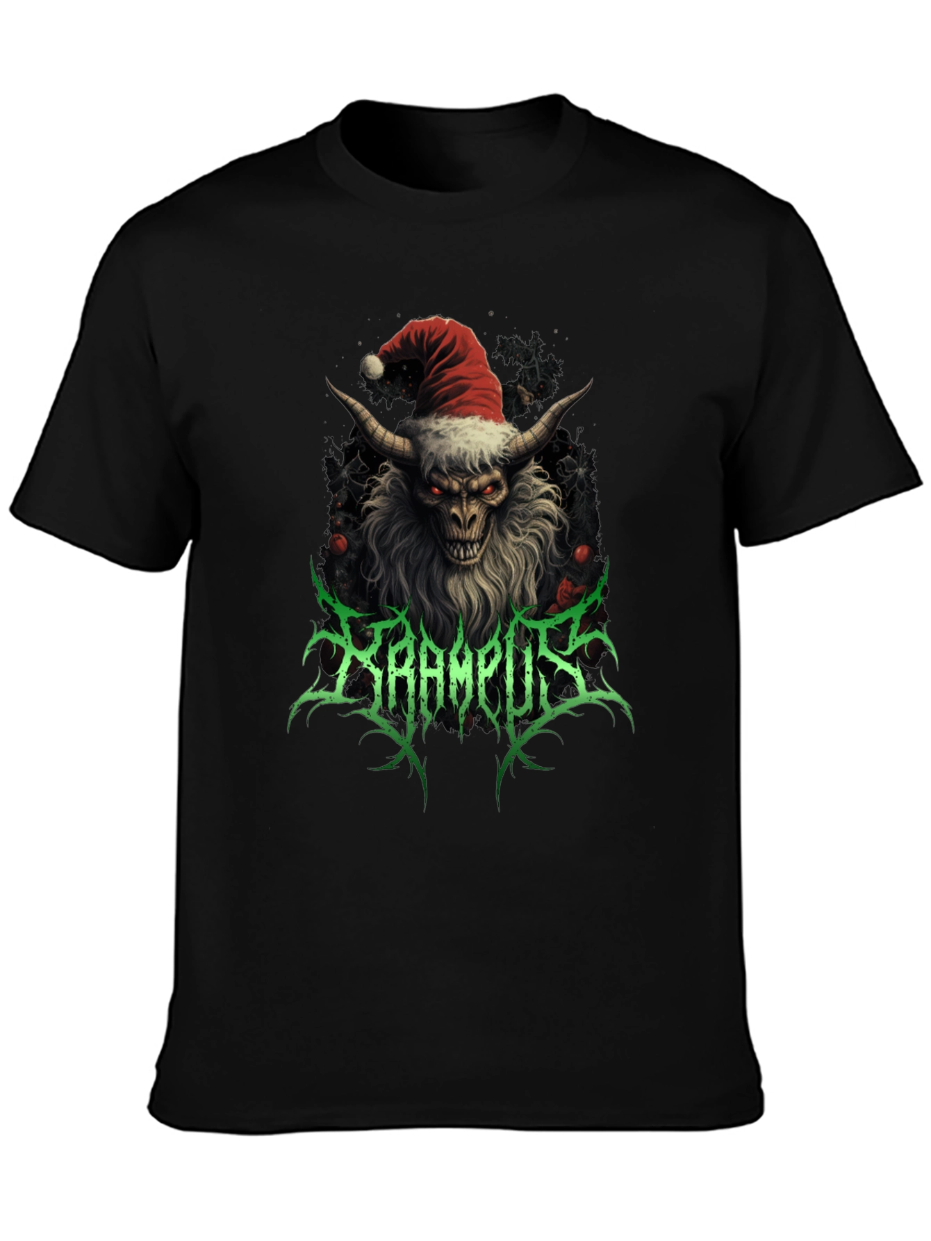 Krampus Santa Graphic T-Shirt