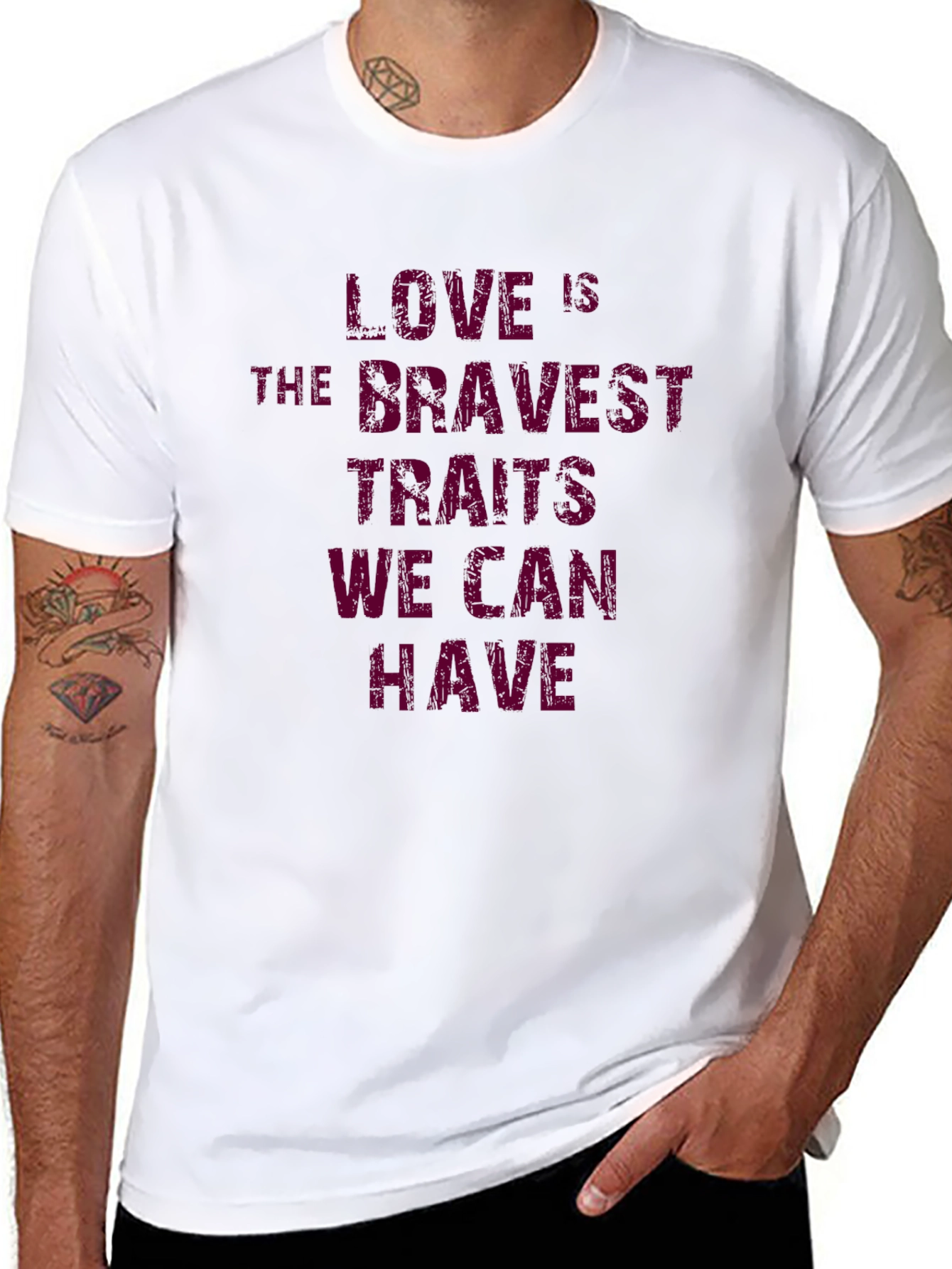 Love is the Bravest T-Shirt - Black Graphic Tee
