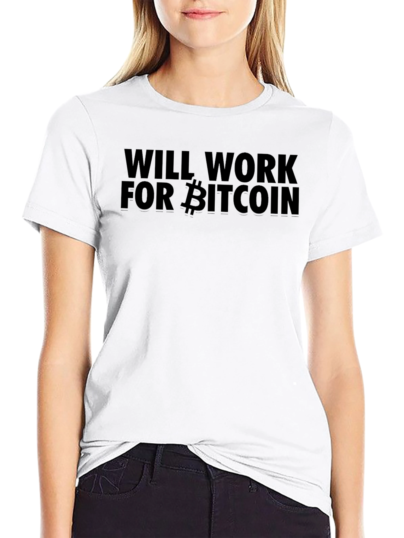 Will Work for Bitcoin T-Shirt