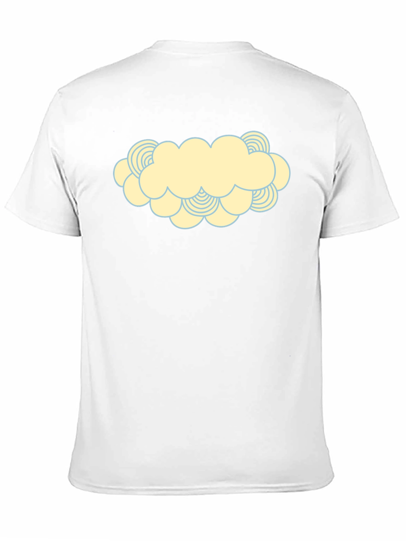 Cartoon Cloud Graphic Print T-Shirt