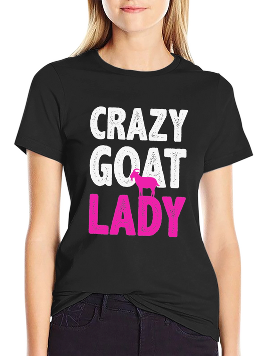 Crazy Goat Lady Graphic T-Shirt