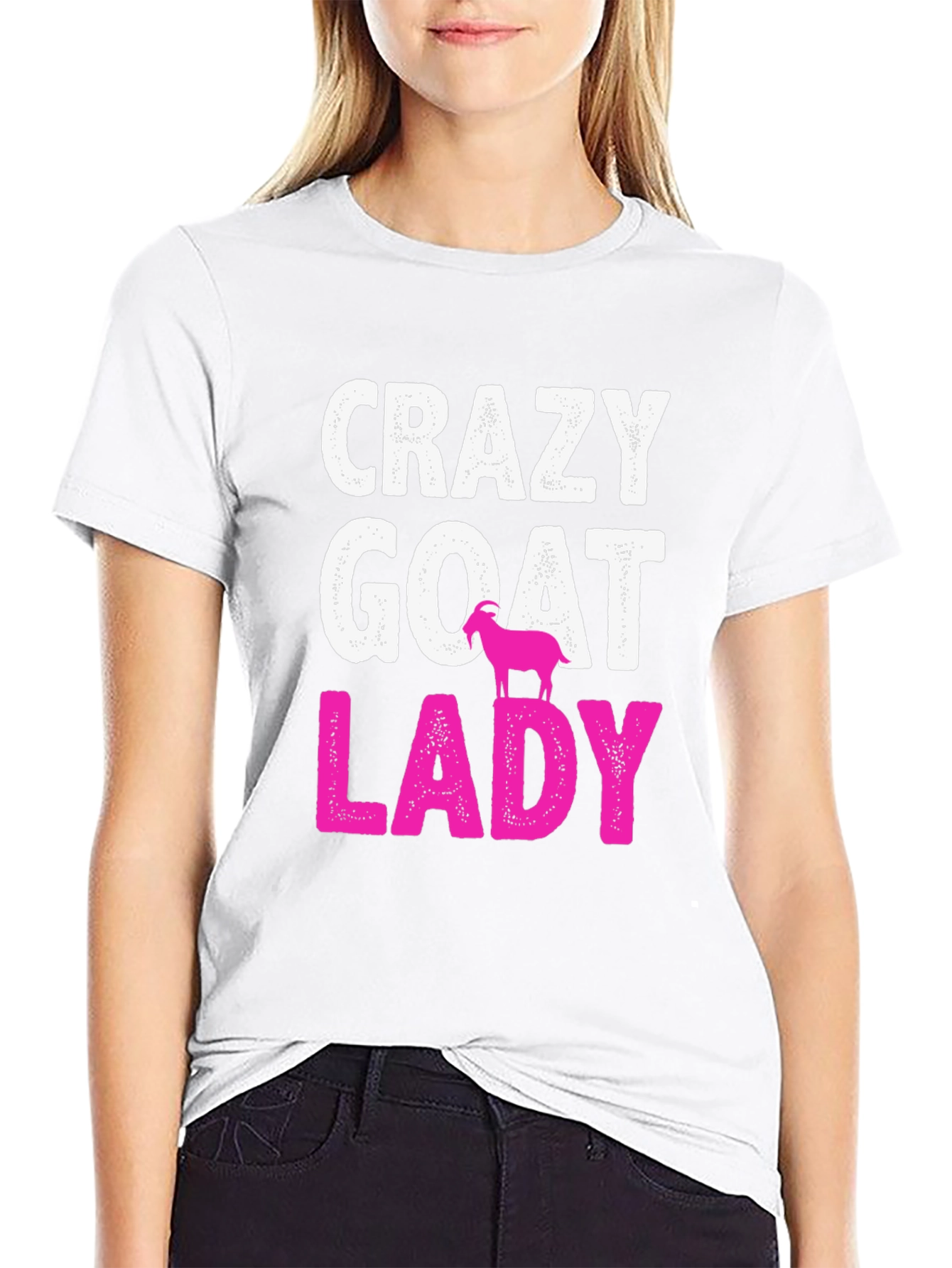 Crazy Goat Lady Graphic T-Shirt