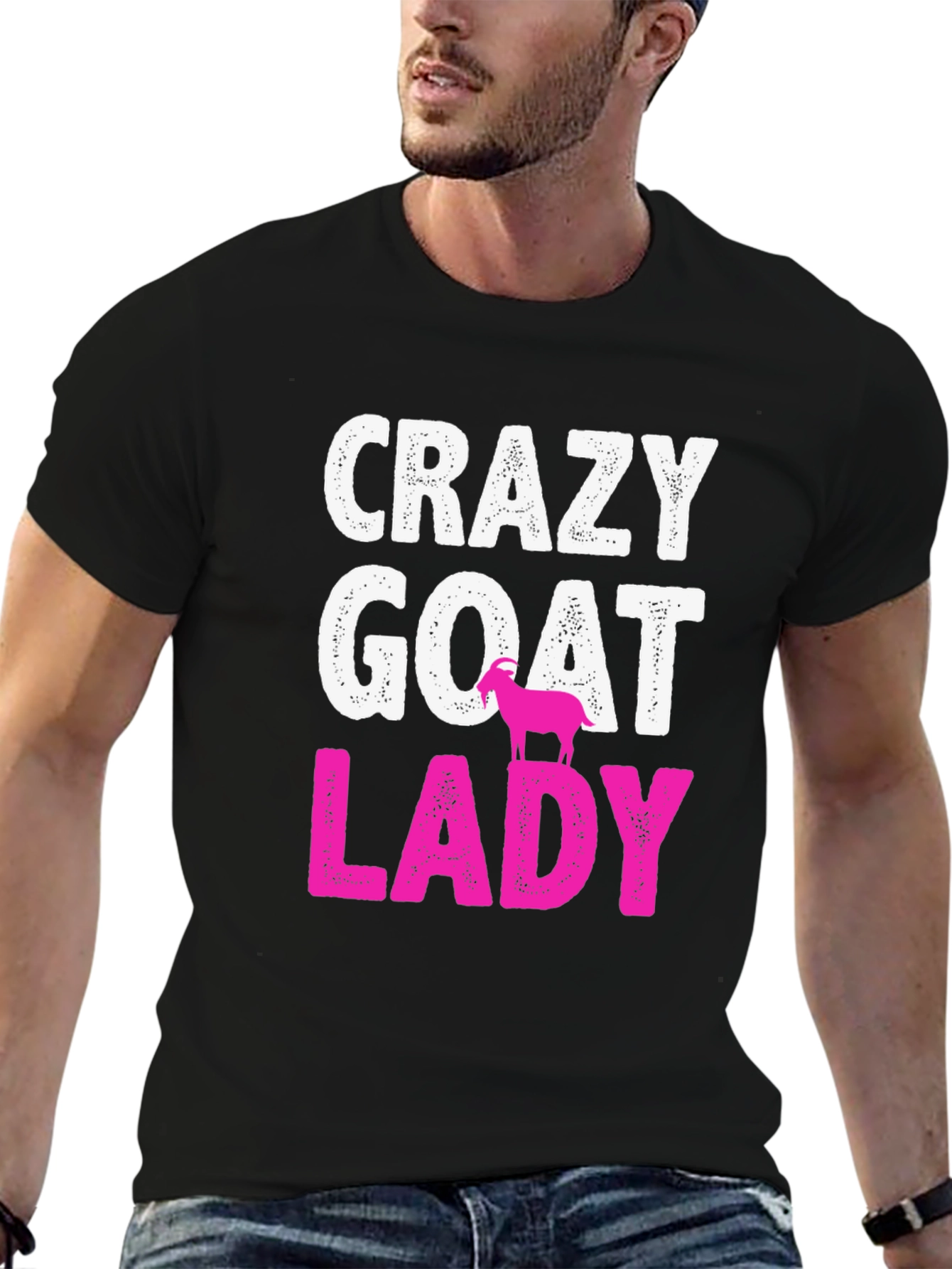 Crazy Goat Lady Graphic T-Shirt