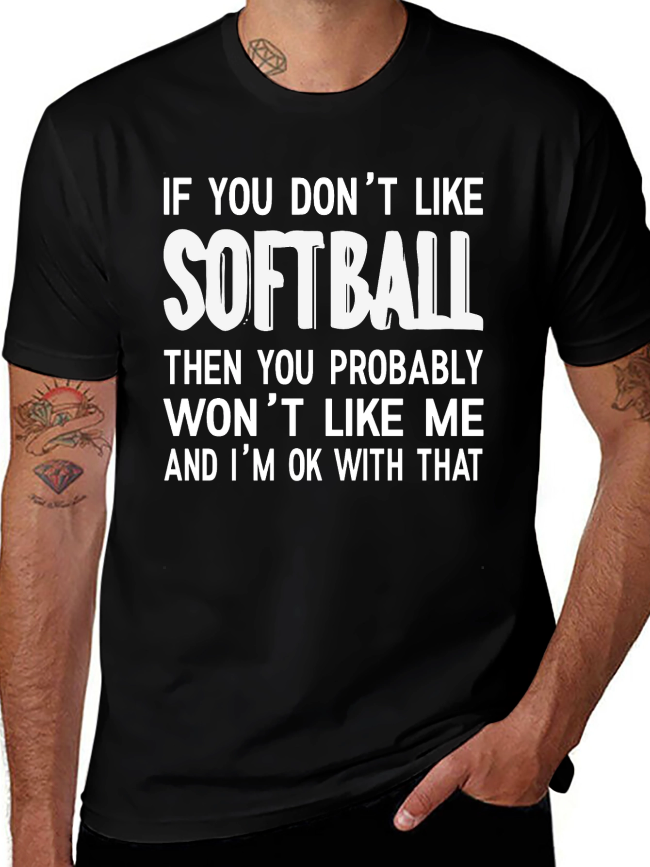 Softball Fan T-Shirt - Funny Slogan Tee