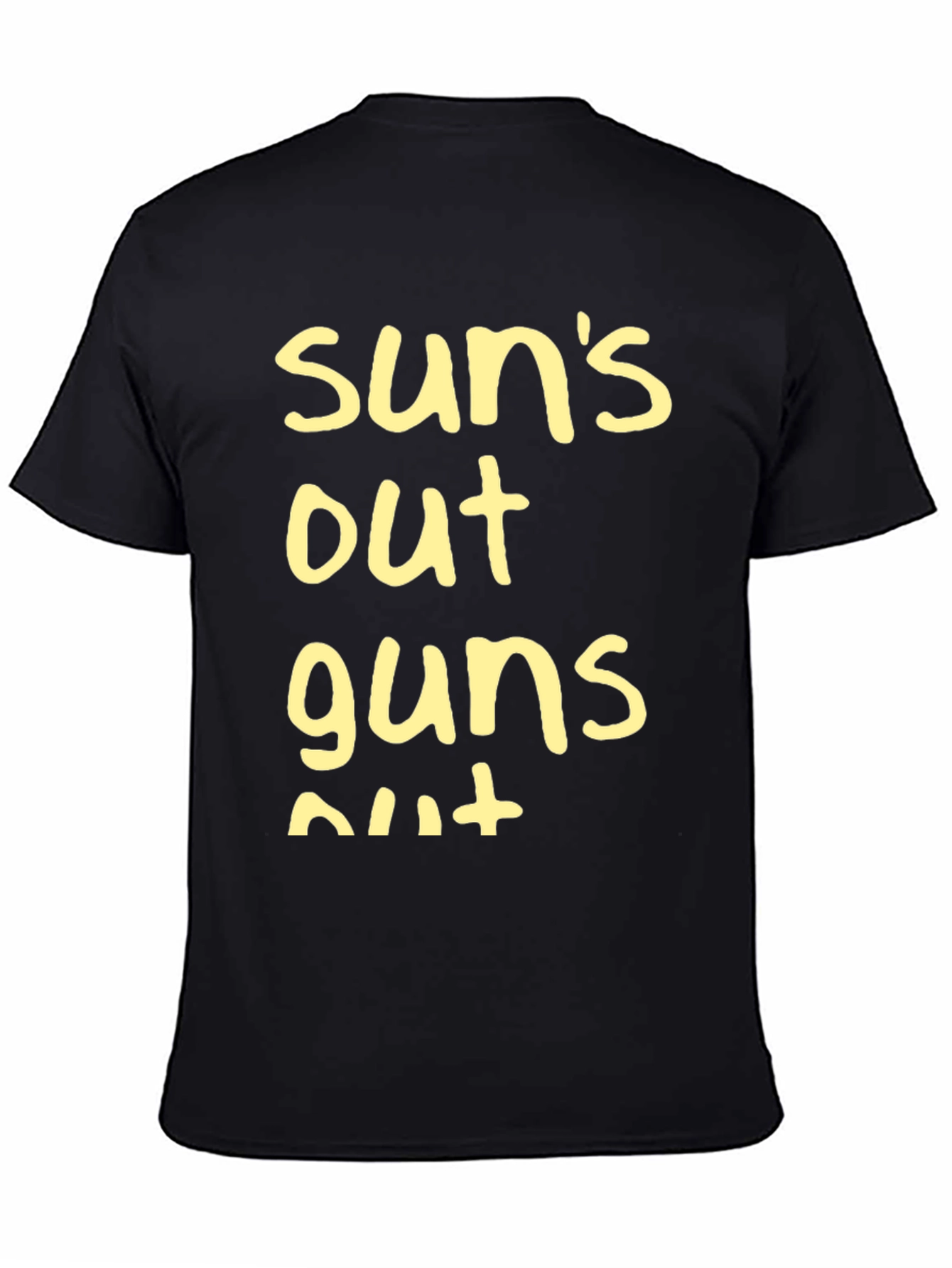 Suns Out Guns Out T-Shirt - Black