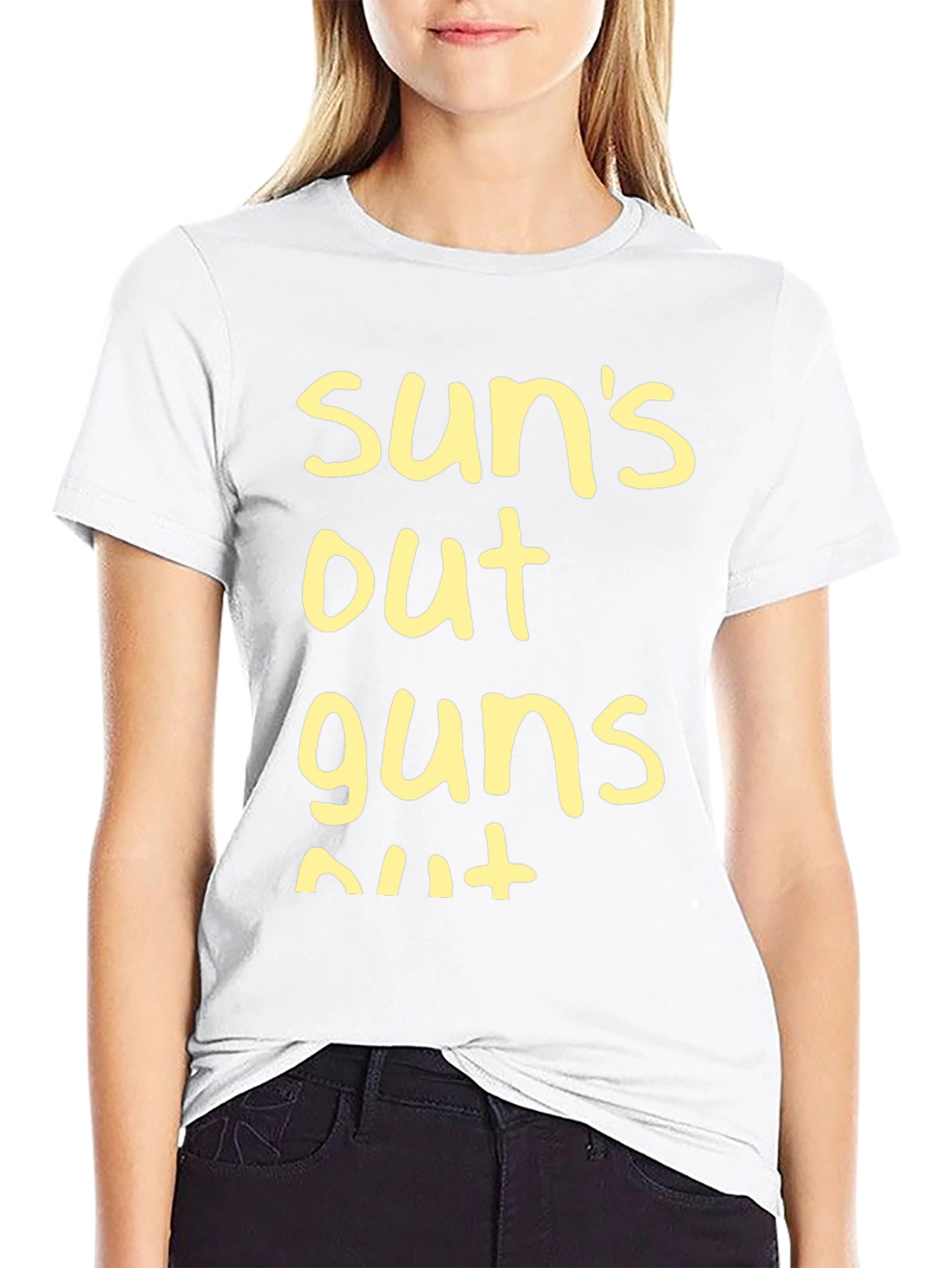 Suns Out Guns Out T-Shirt - Black