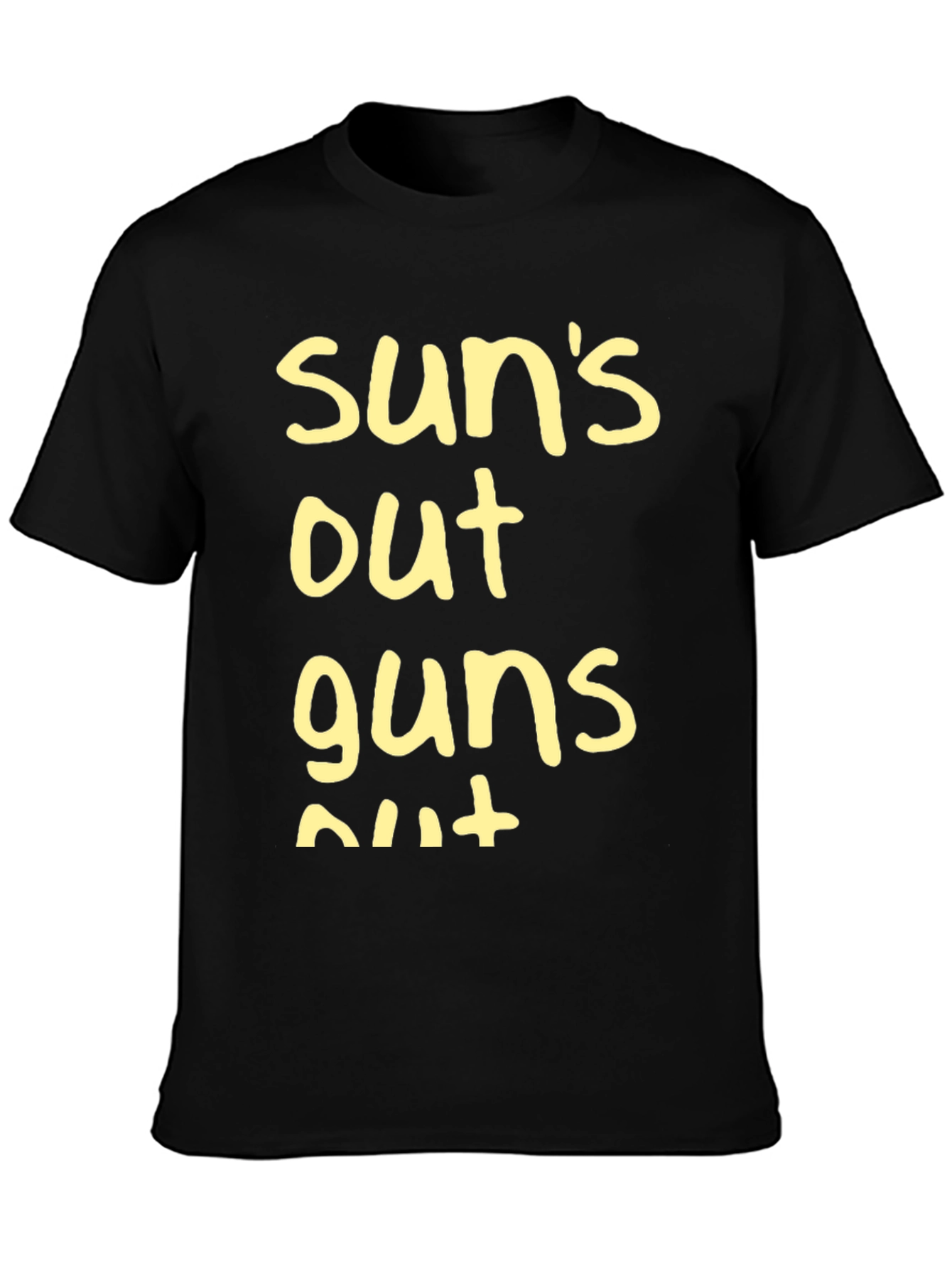 Suns Out Guns Out T-Shirt - Black