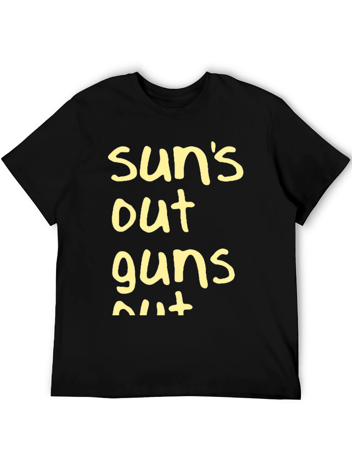 Suns Out Guns Out T-Shirt - Black