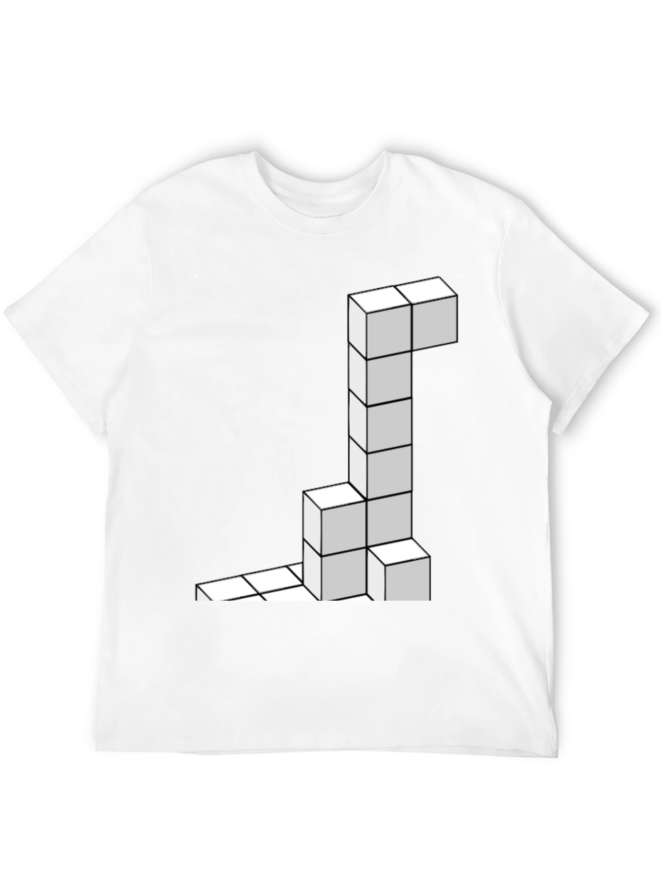 Tetris Block Black T-Shirt
