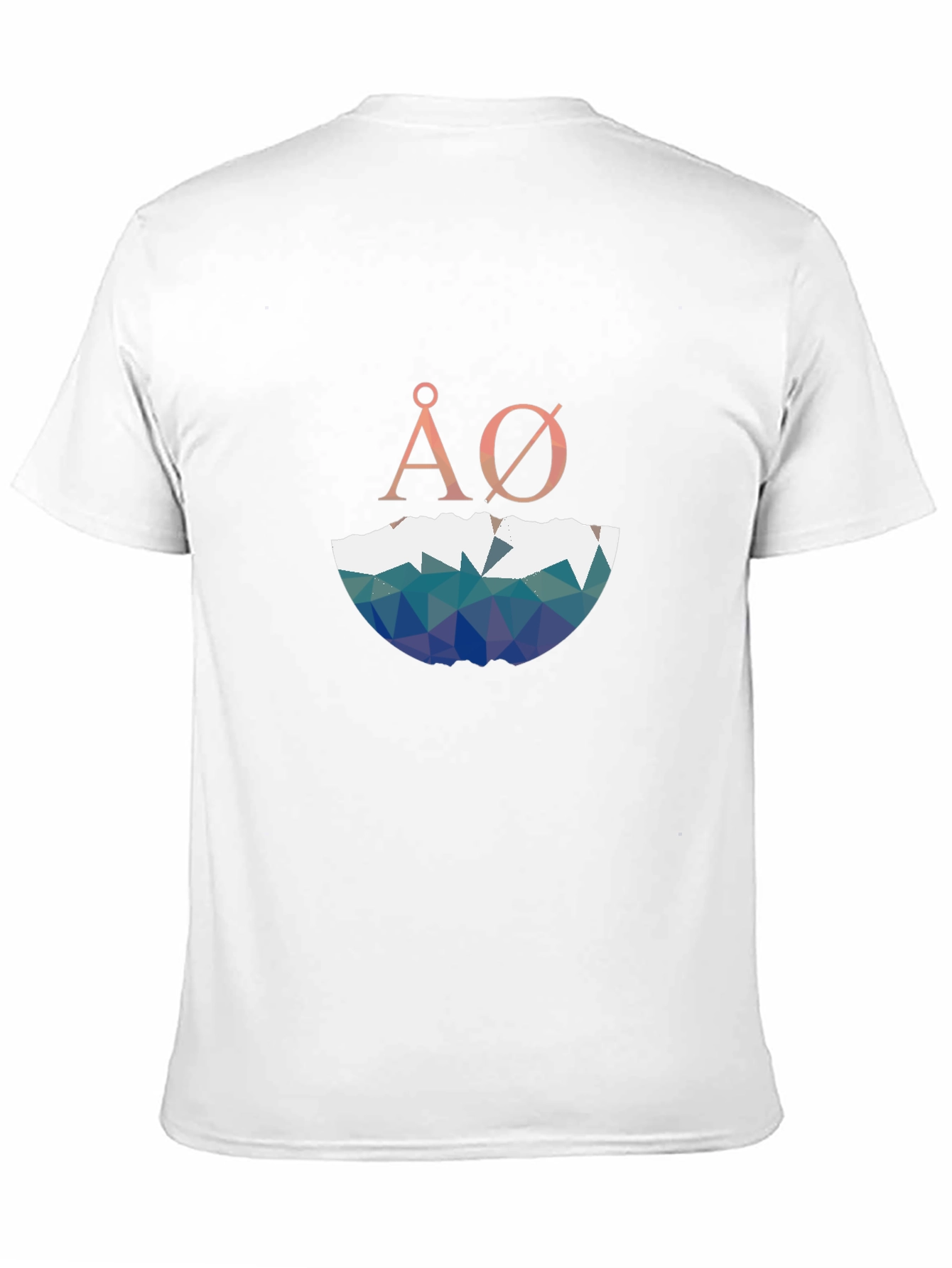 Geometric ÅØ Graphic Black T-Shirt