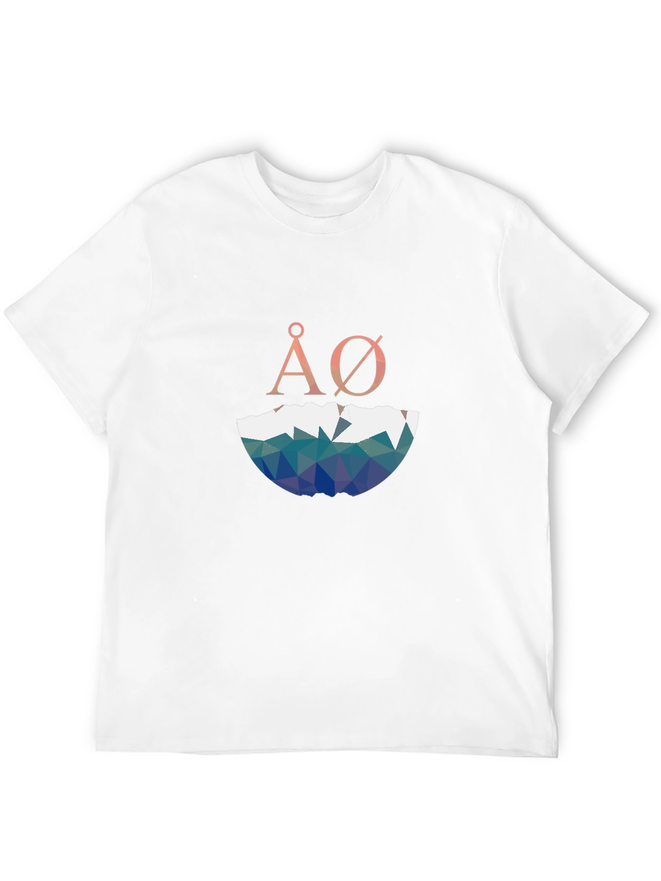 Geometric ÅØ Graphic Black T-Shirt