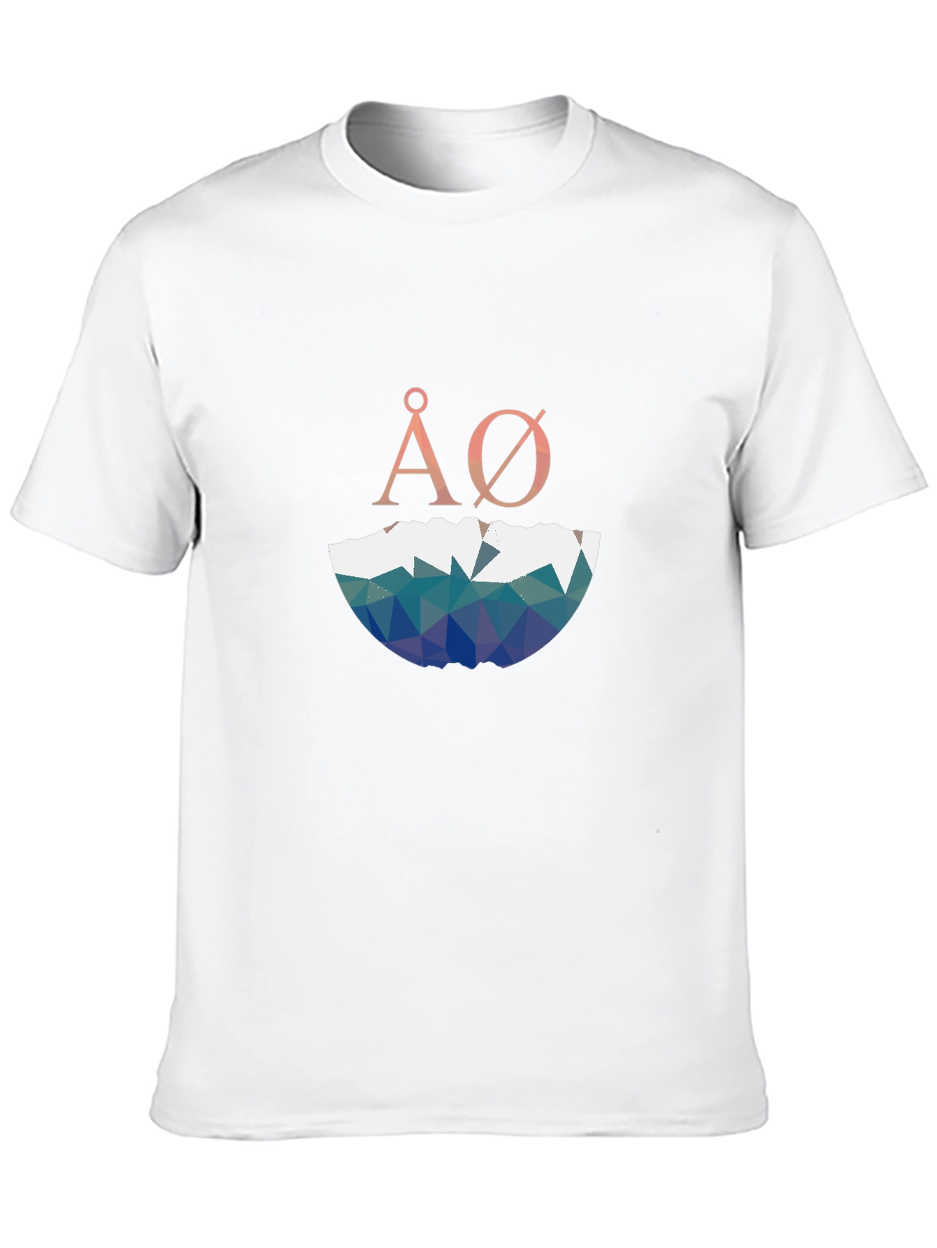 Geometric ÅØ Graphic Black T-Shirt