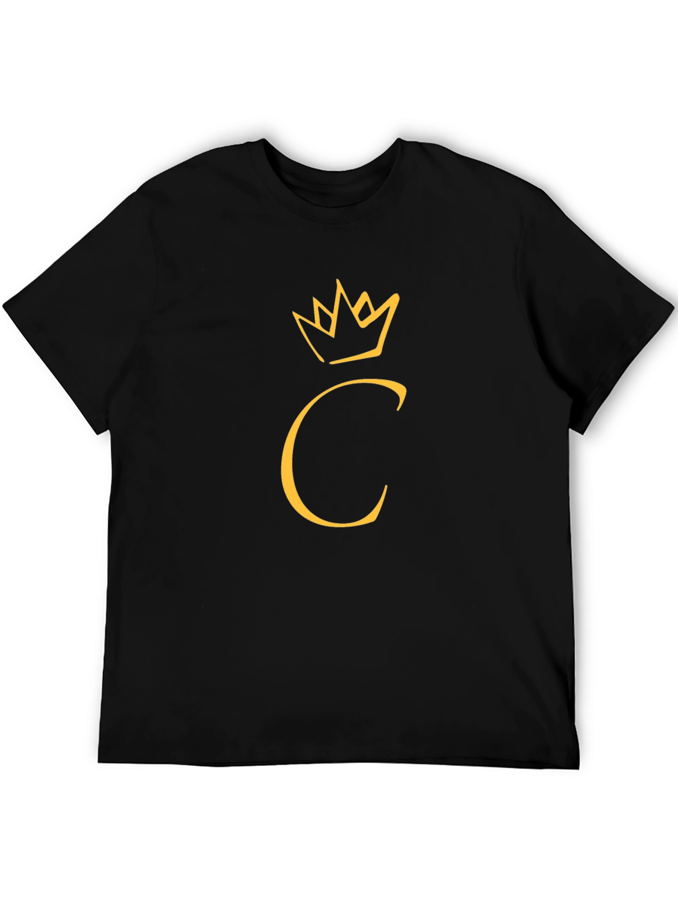 Crown Initial C Black T-Shirt