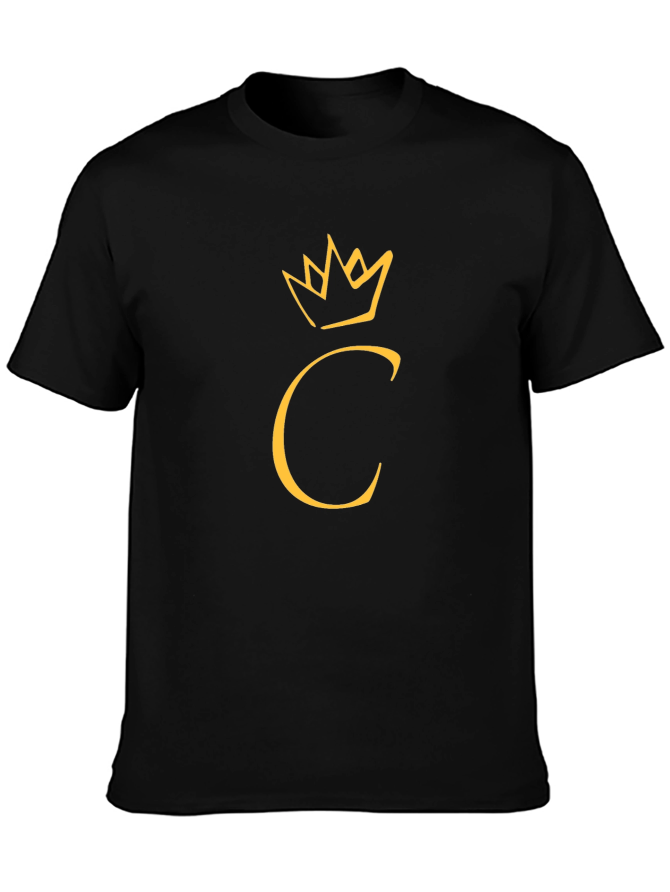 Crown Initial C Black T-Shirt