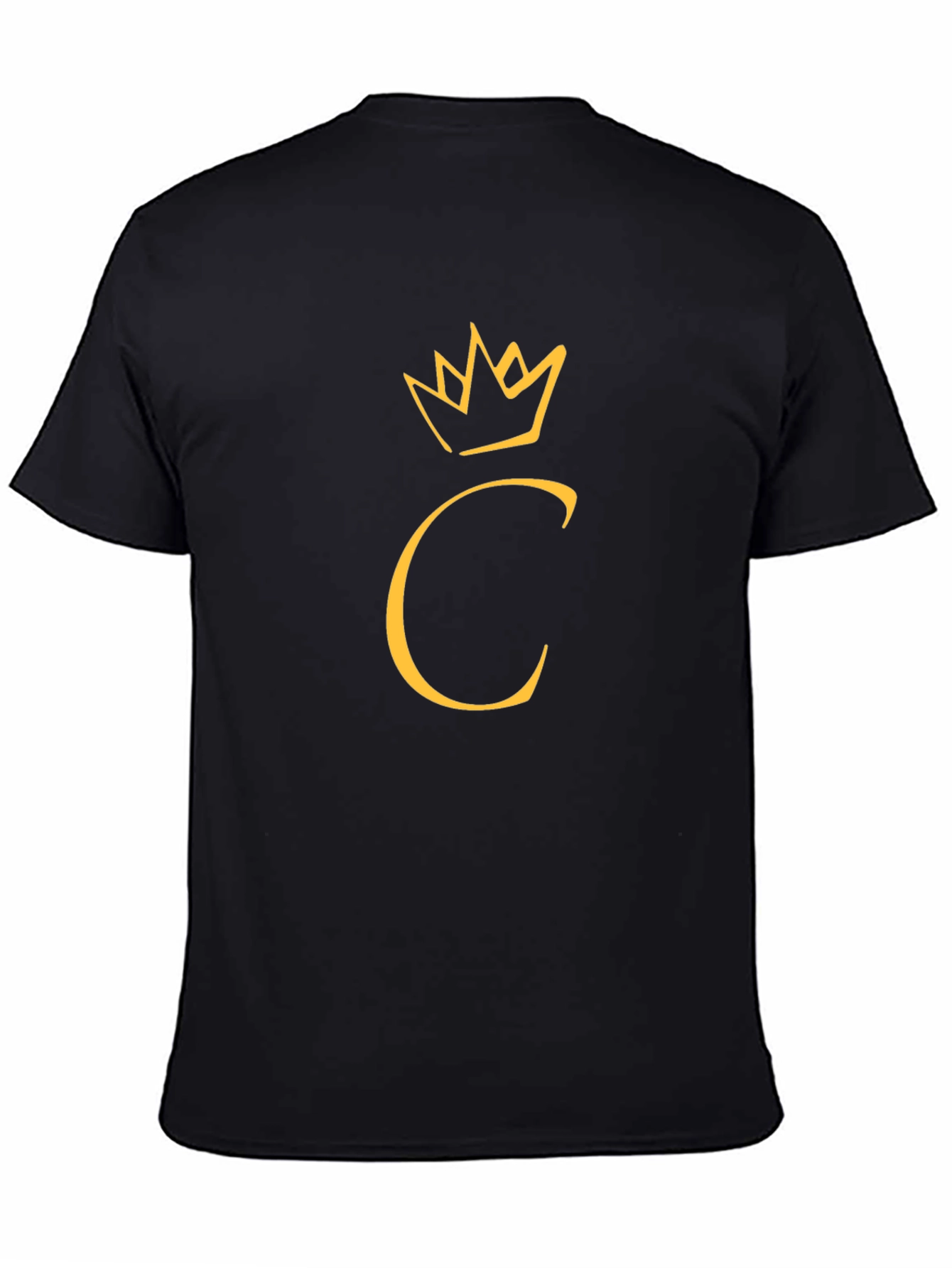 Crown Initial C Black T-Shirt