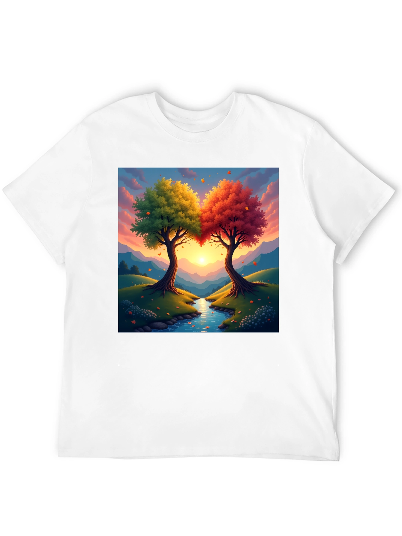 Natures Embrace T-Shirt: Two Trees One Heart
