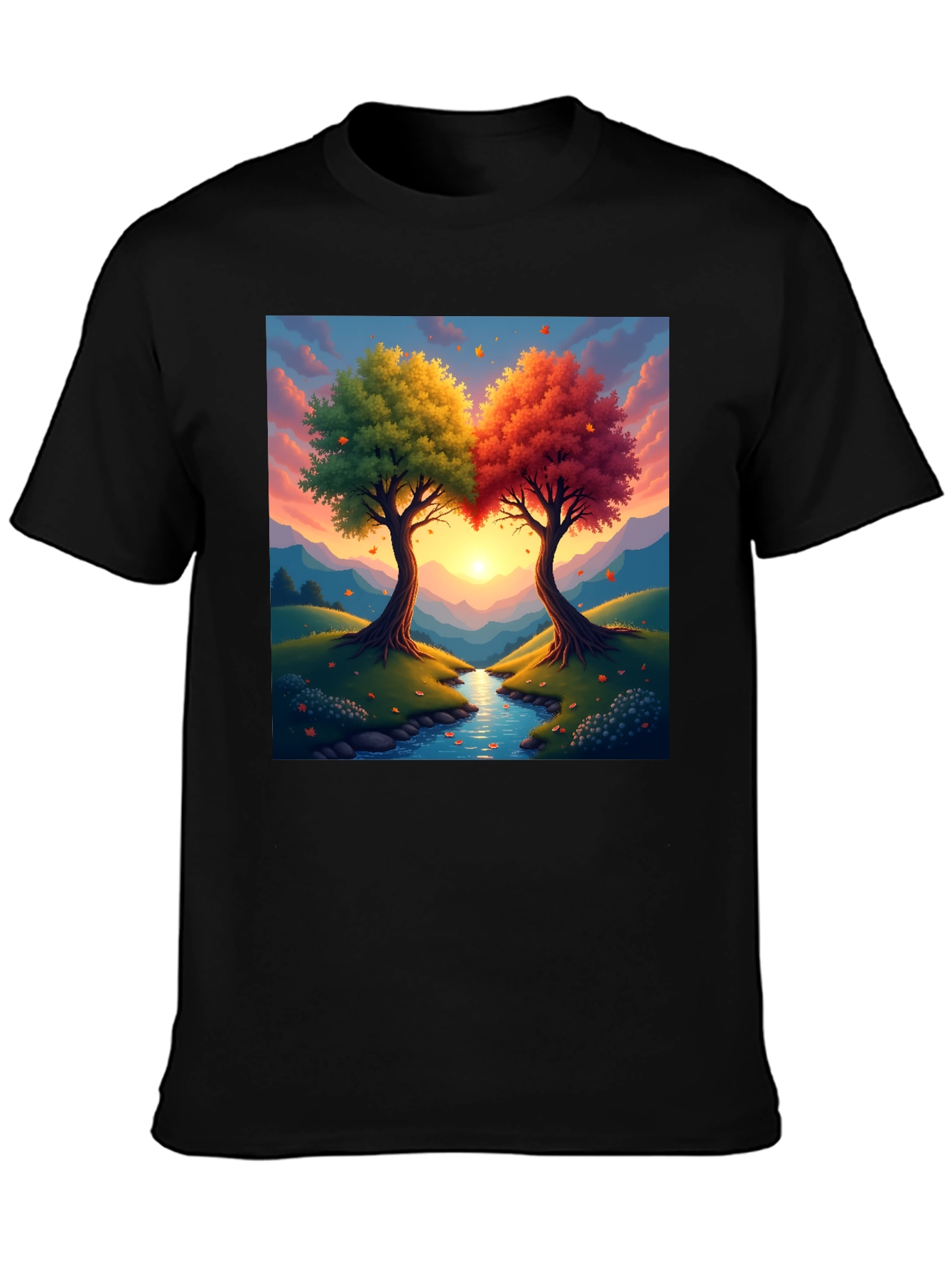 Natures Embrace T-Shirt: Two Trees One Heart