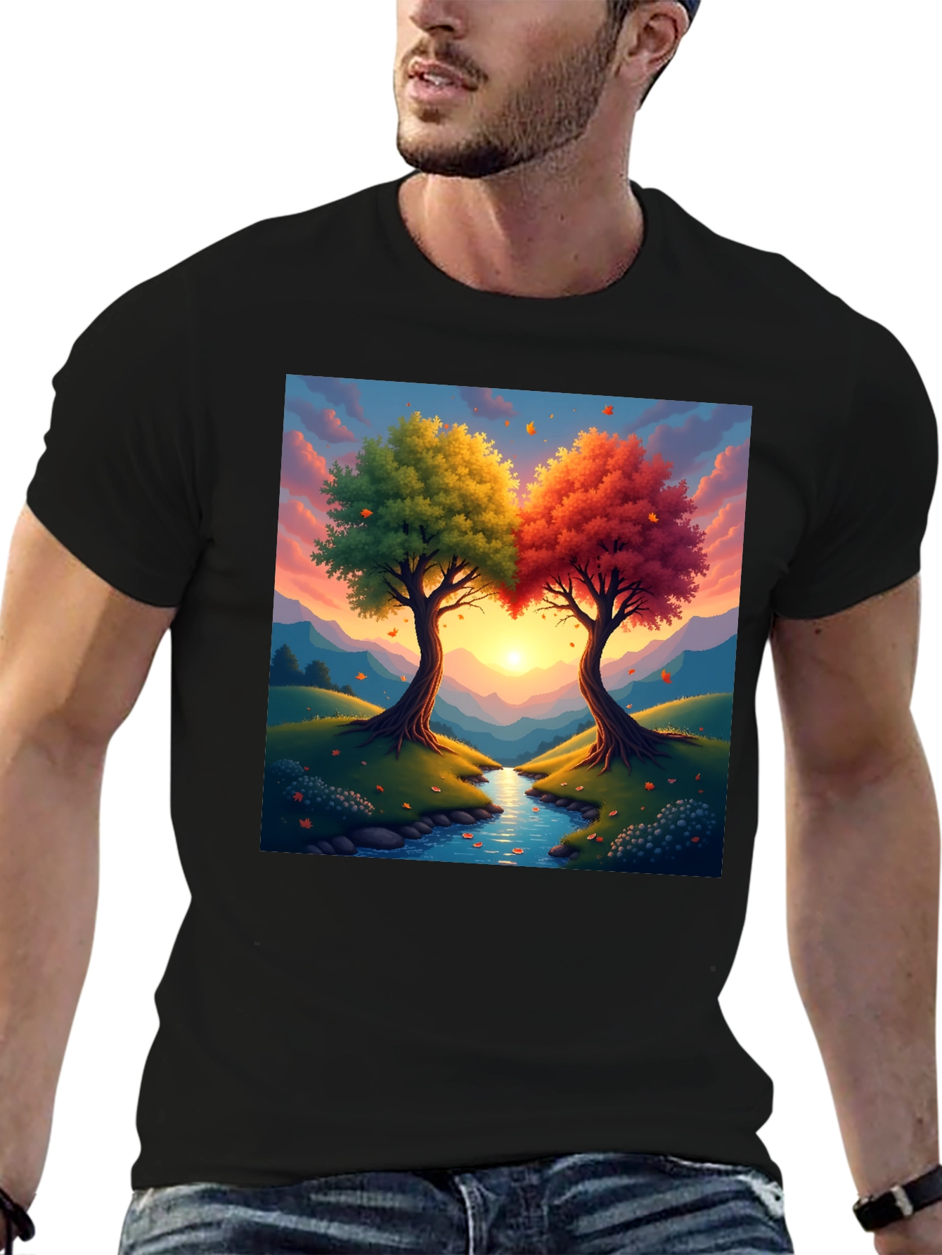 Natures Embrace T-Shirt: Two Trees One Heart