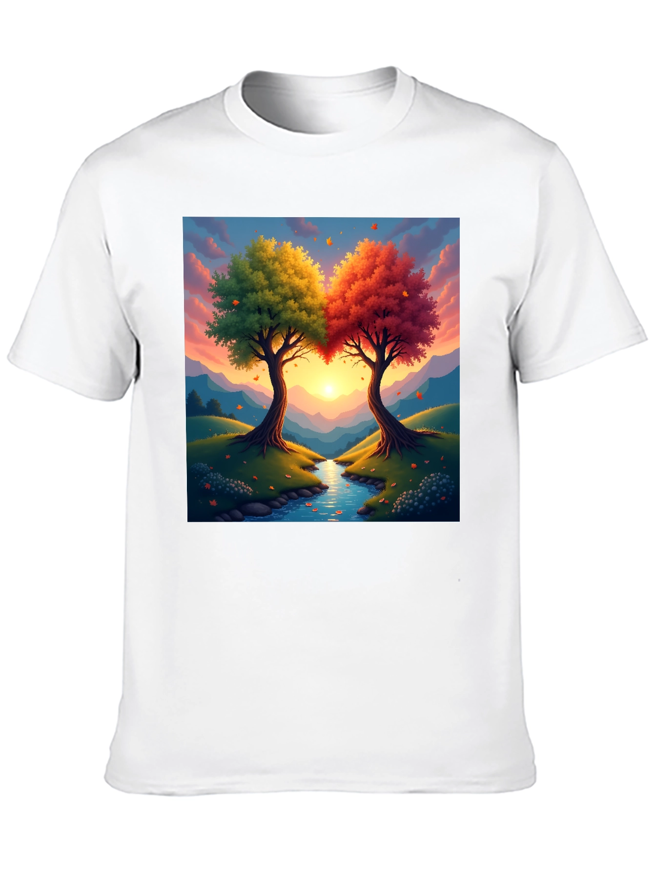 Natures Embrace T-Shirt: Two Trees One Heart