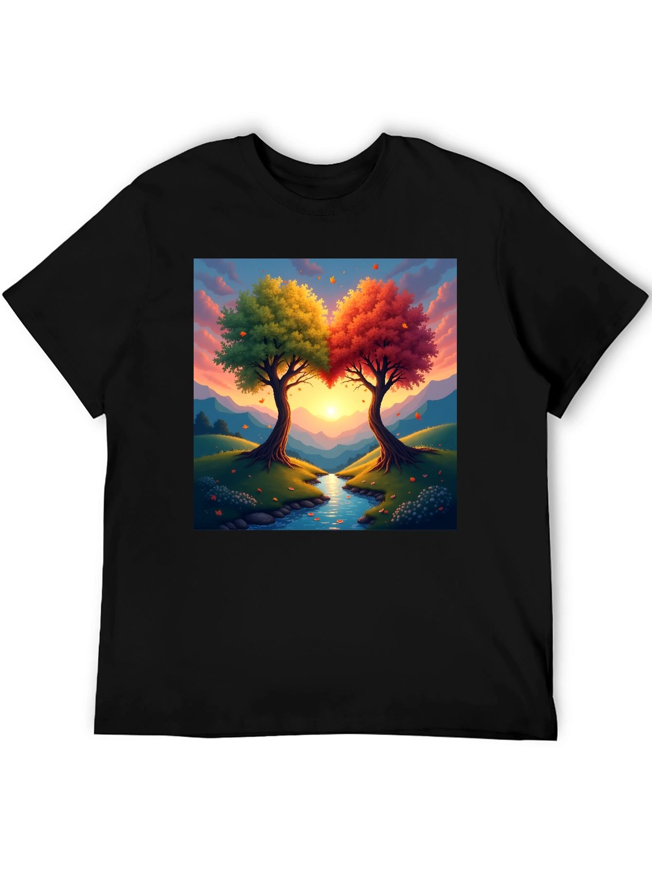 Natures Embrace T-Shirt: Two Trees One Heart