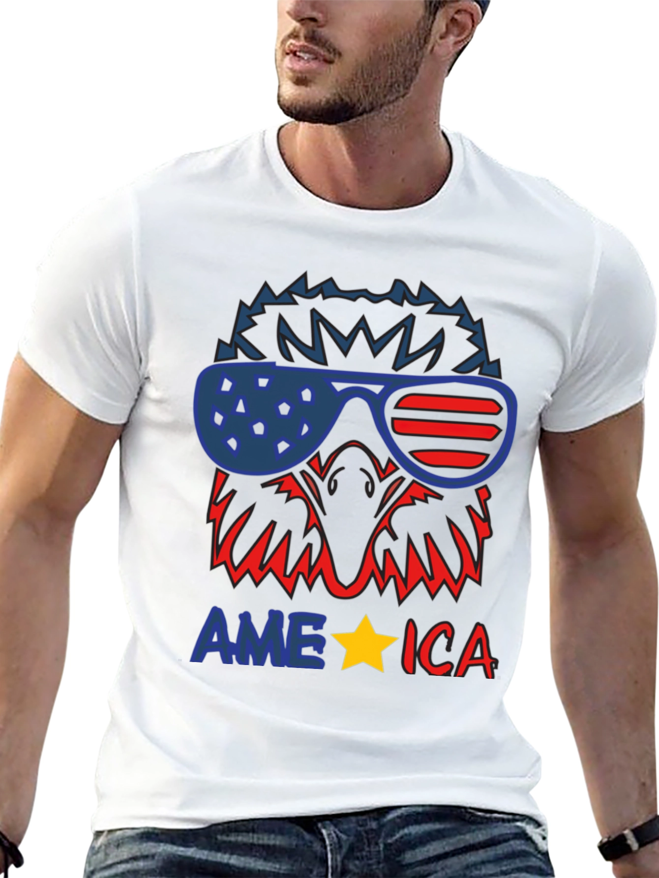 American Eagle T-Shirt - Patriotic USA Pride