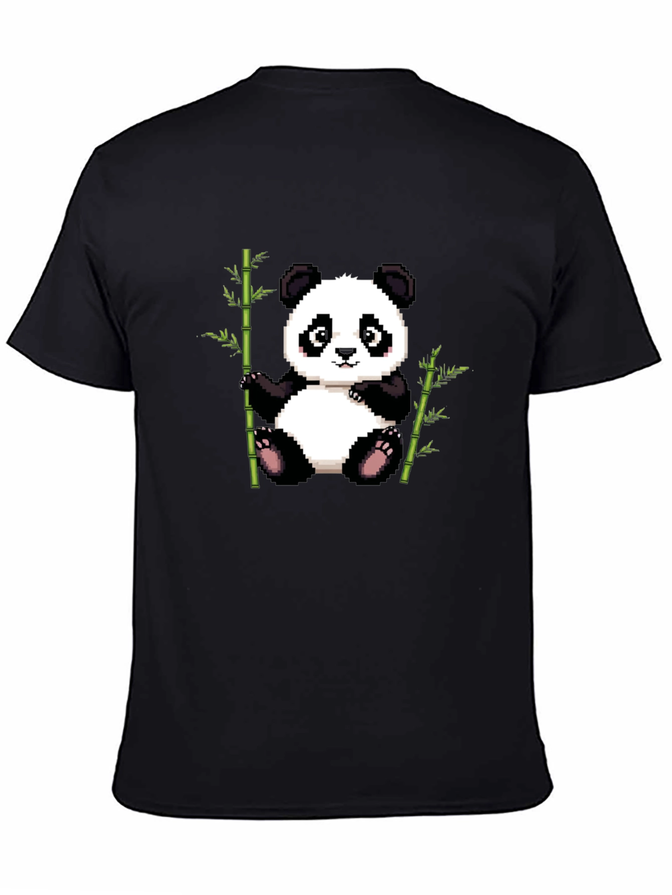 Pixel Panda T-Shirt - Cute Panda Bamboo Design