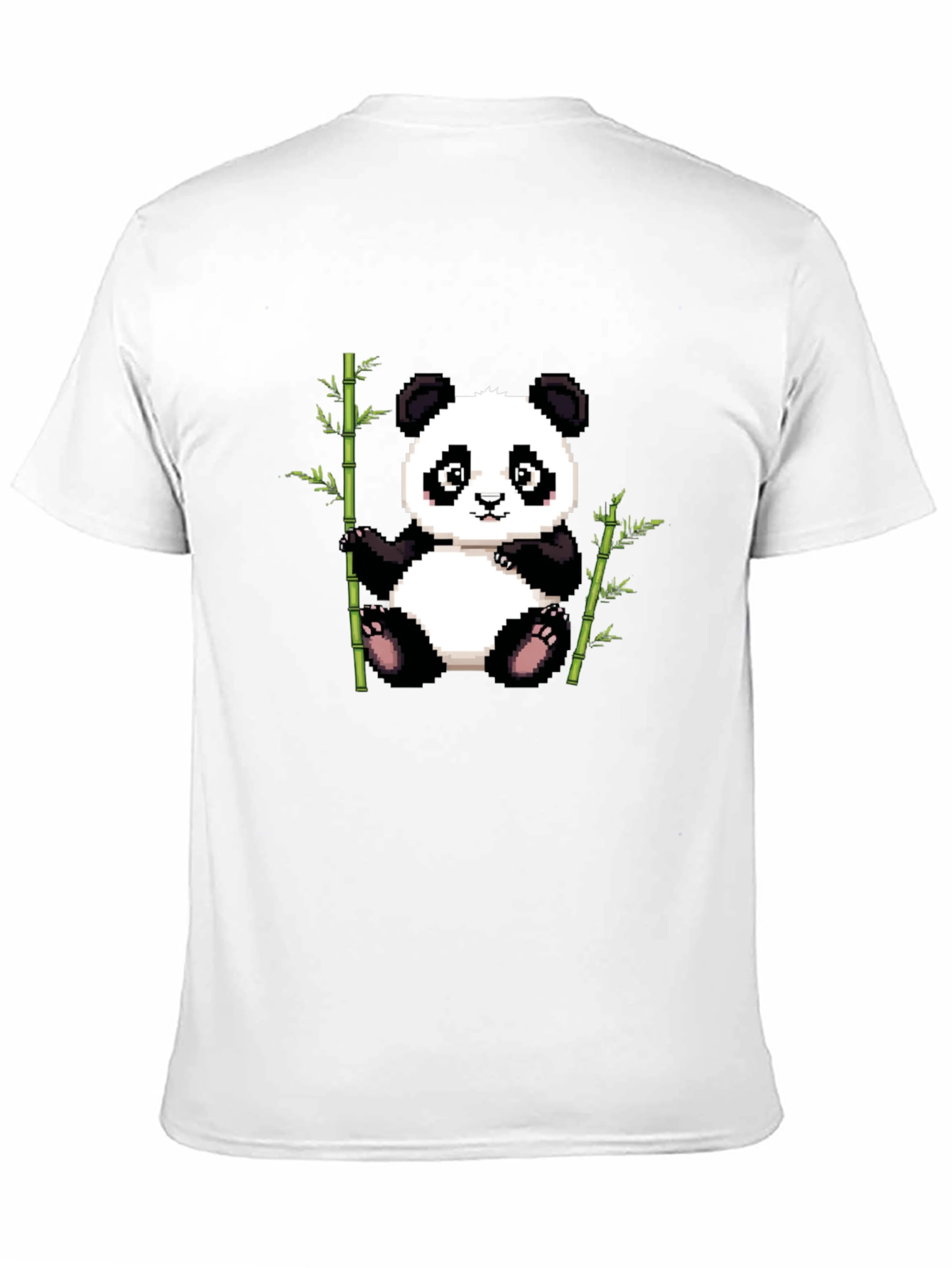 Pixel Panda T-Shirt - Cute Panda Bamboo Design