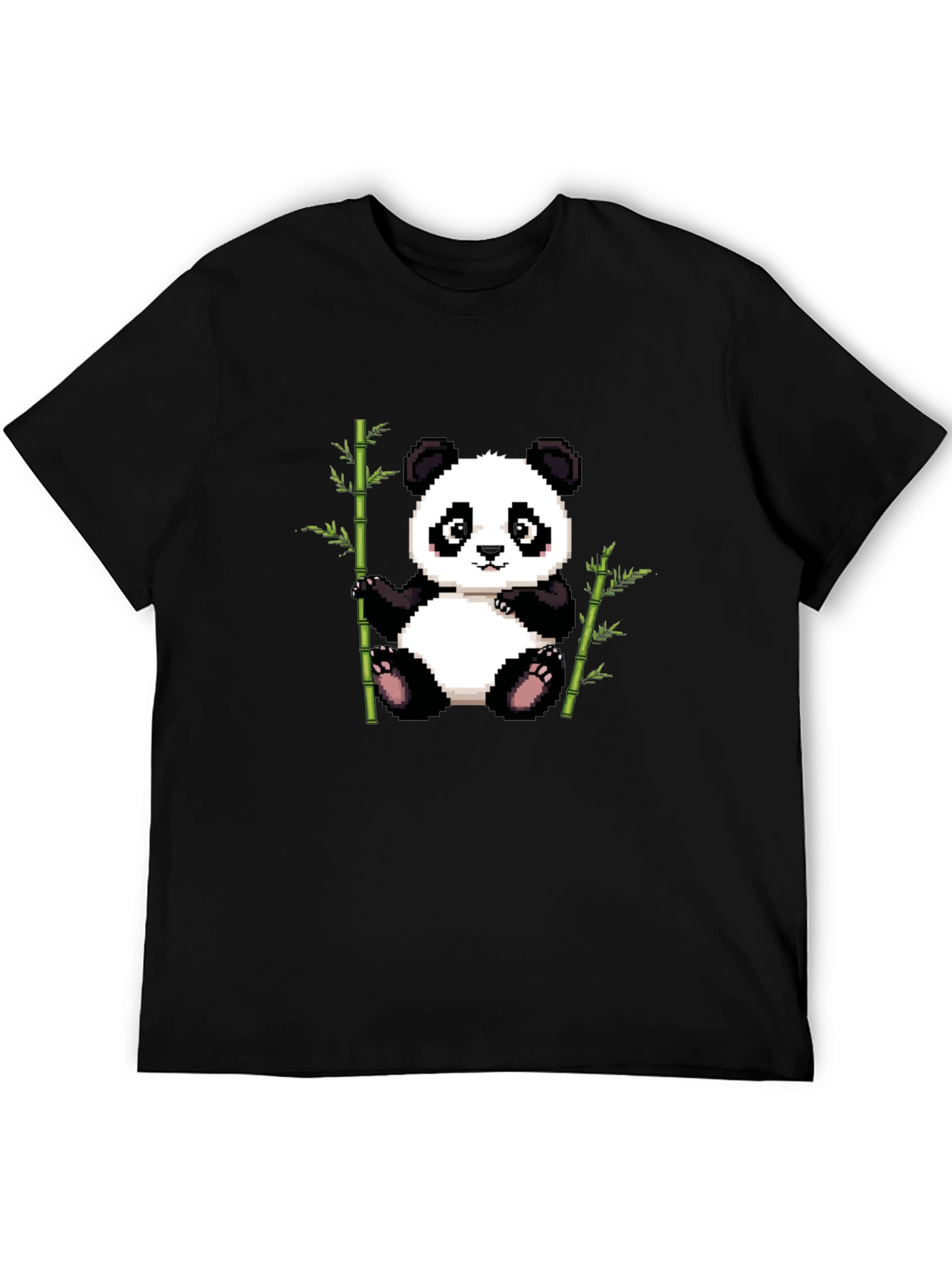 Pixel Panda T-Shirt - Cute Panda Bamboo Design