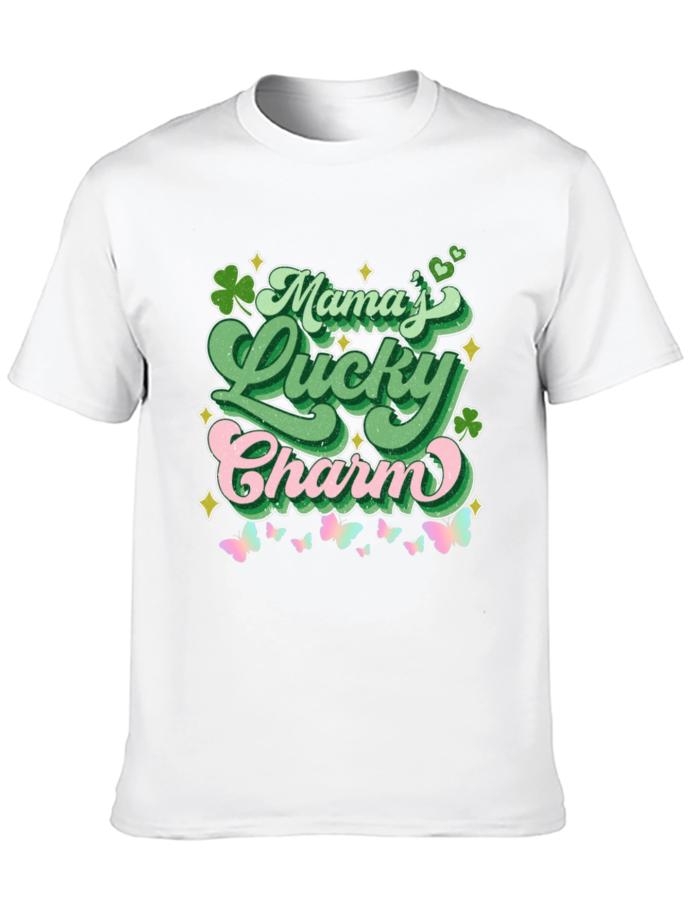 Mamas Lucky Charm St. Patricks Day Graphic Tee