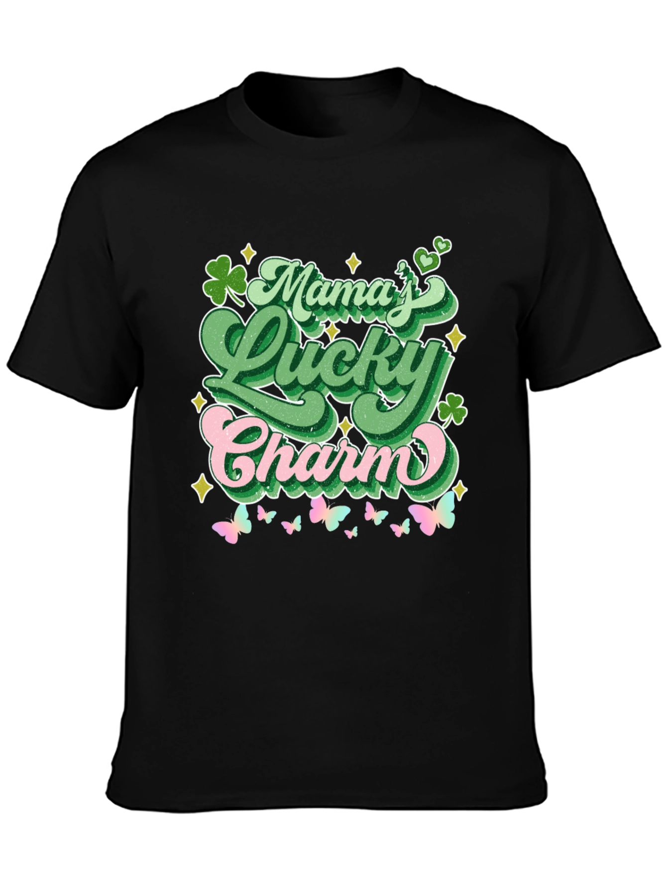 Mamas Lucky Charm St. Patricks Day Graphic Tee