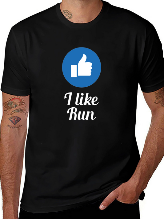 I Like Run Graphic Tee - Casual Comfort