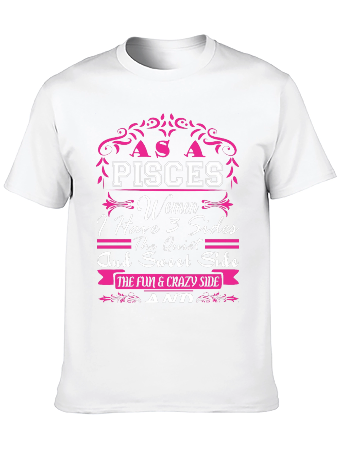 Pisces Women 3 Sides Graphic T-Shirt