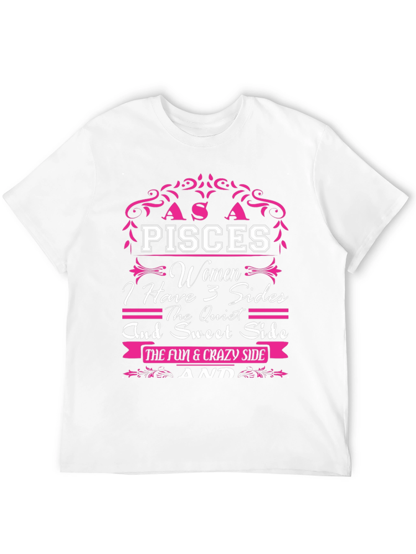 Pisces Women 3 Sides Graphic T-Shirt