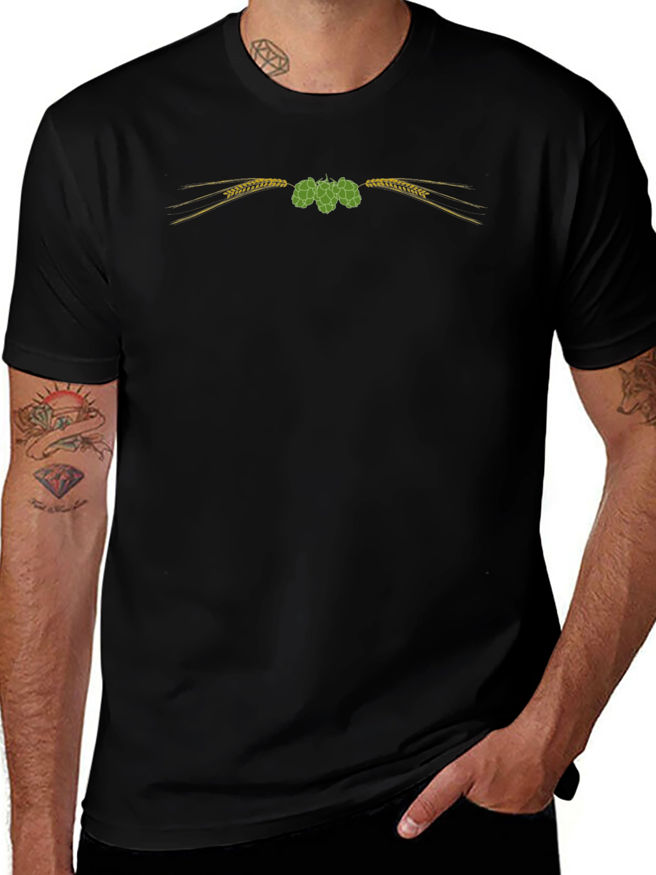 Craft Brew Graphic Tee - Black Cotton T-Shirt