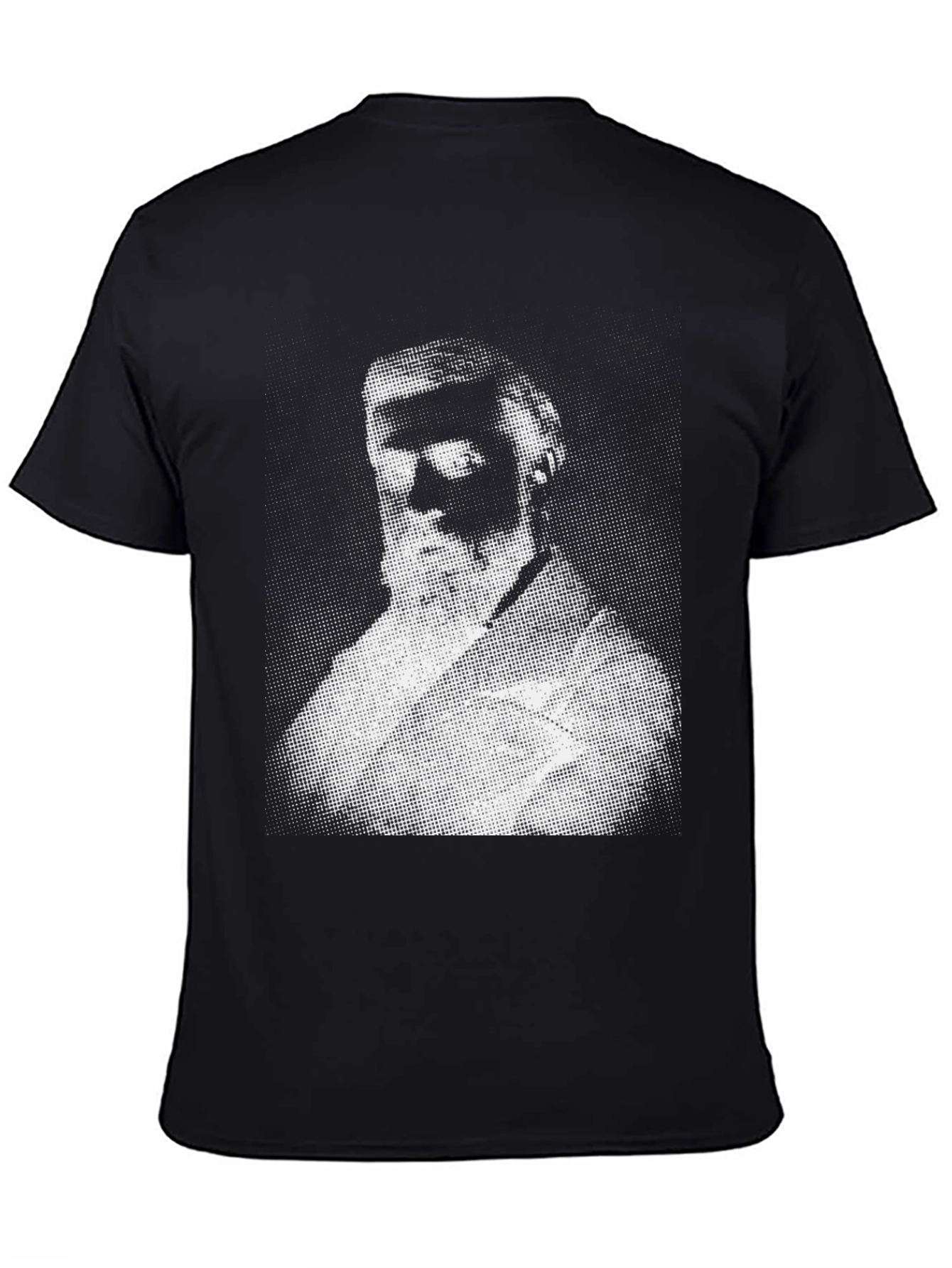 Bearded Portrait Graphic Black T-Shirt