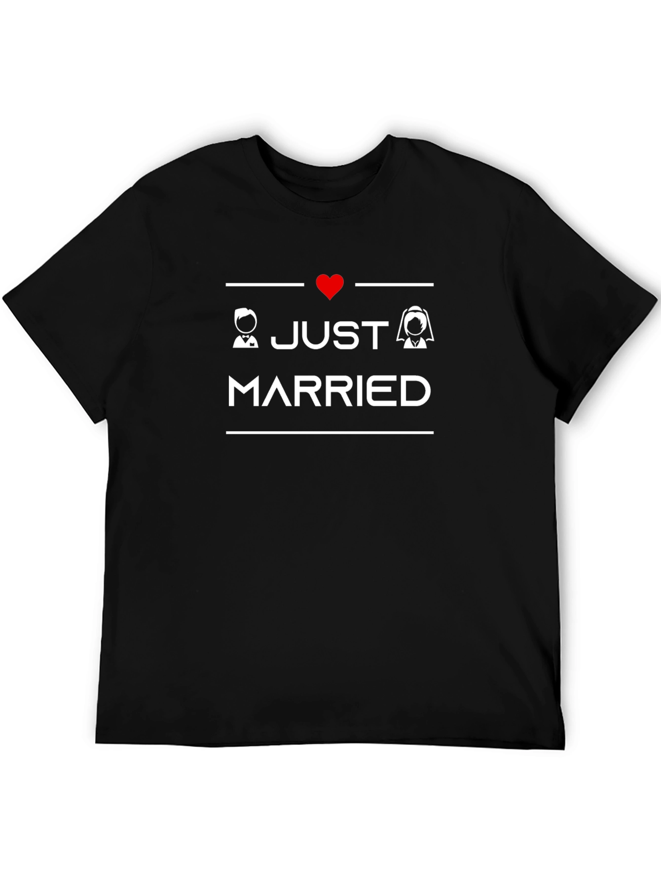 Just Married T-Shirt - Newlywed Gift