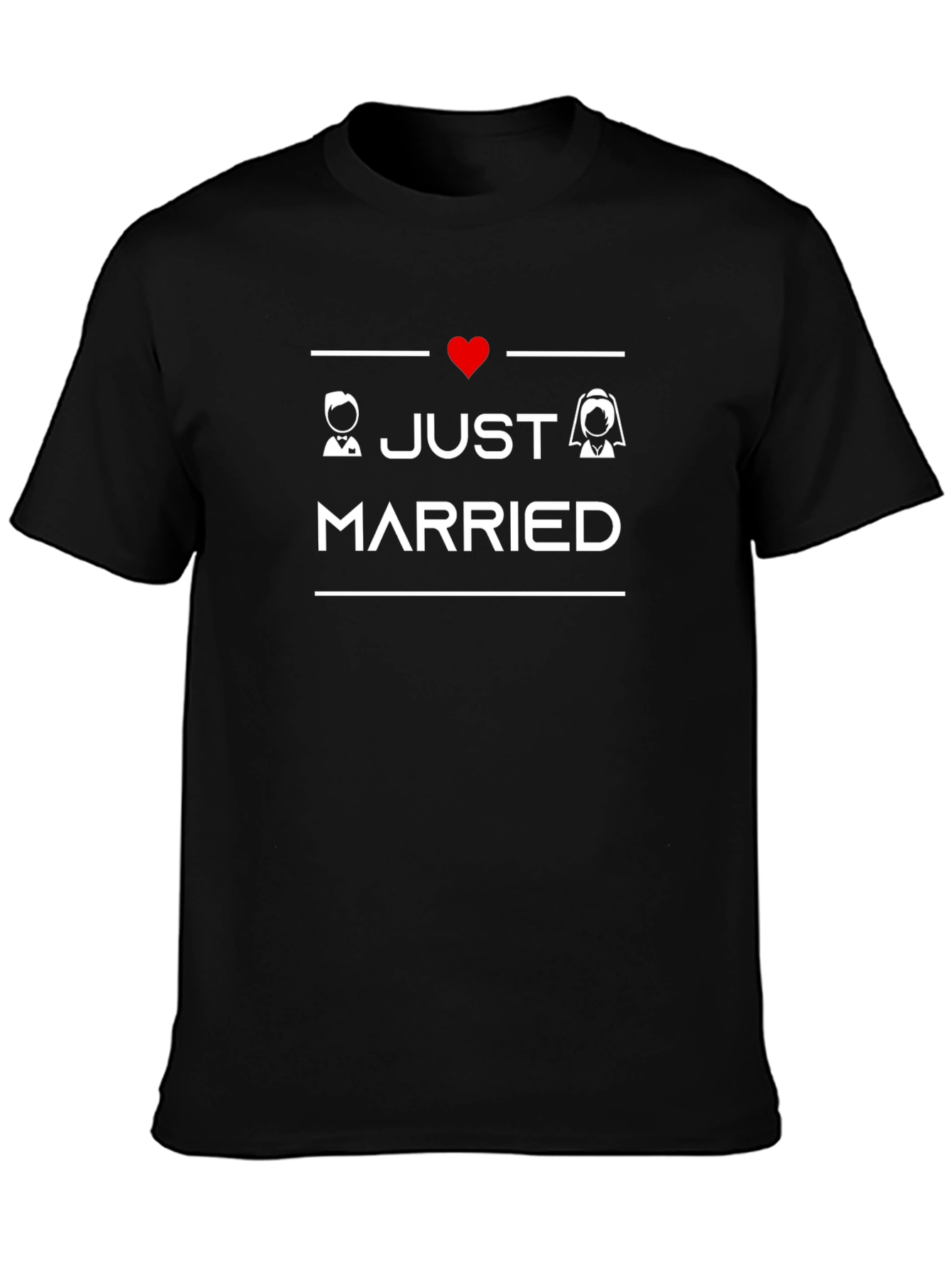 Just Married T-Shirt - Newlywed Gift