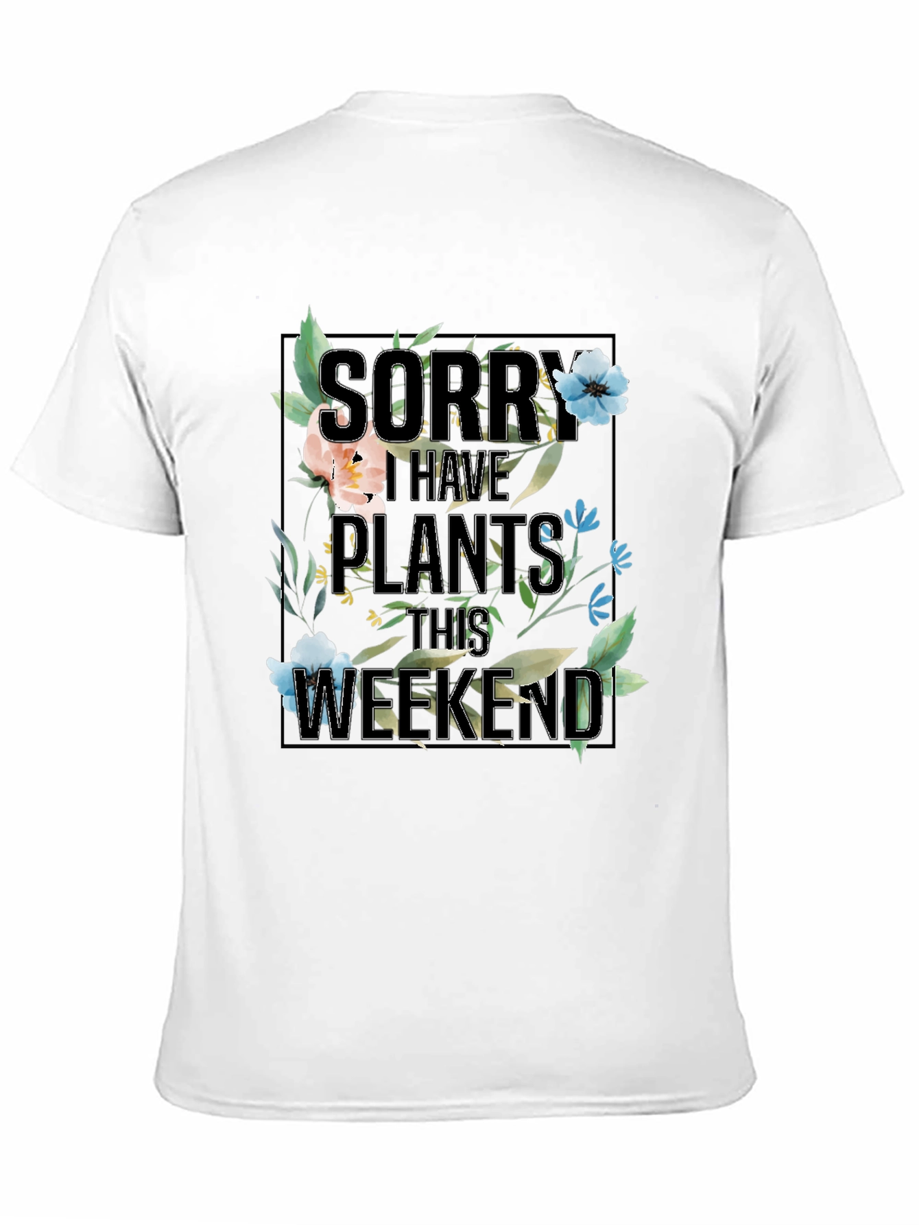 Plants Weekend Black Graphic T-Shirt