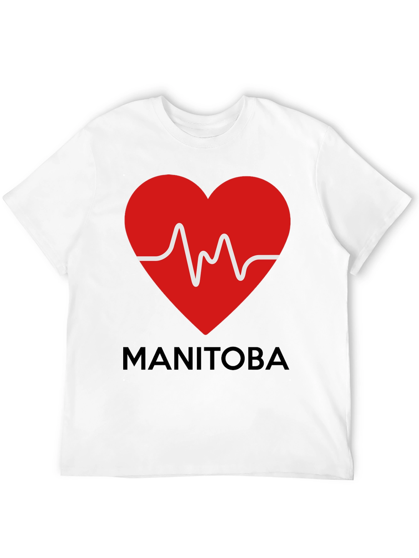 Manitoba Heartbeat T-Shirt - Show Your Provincial Pride!