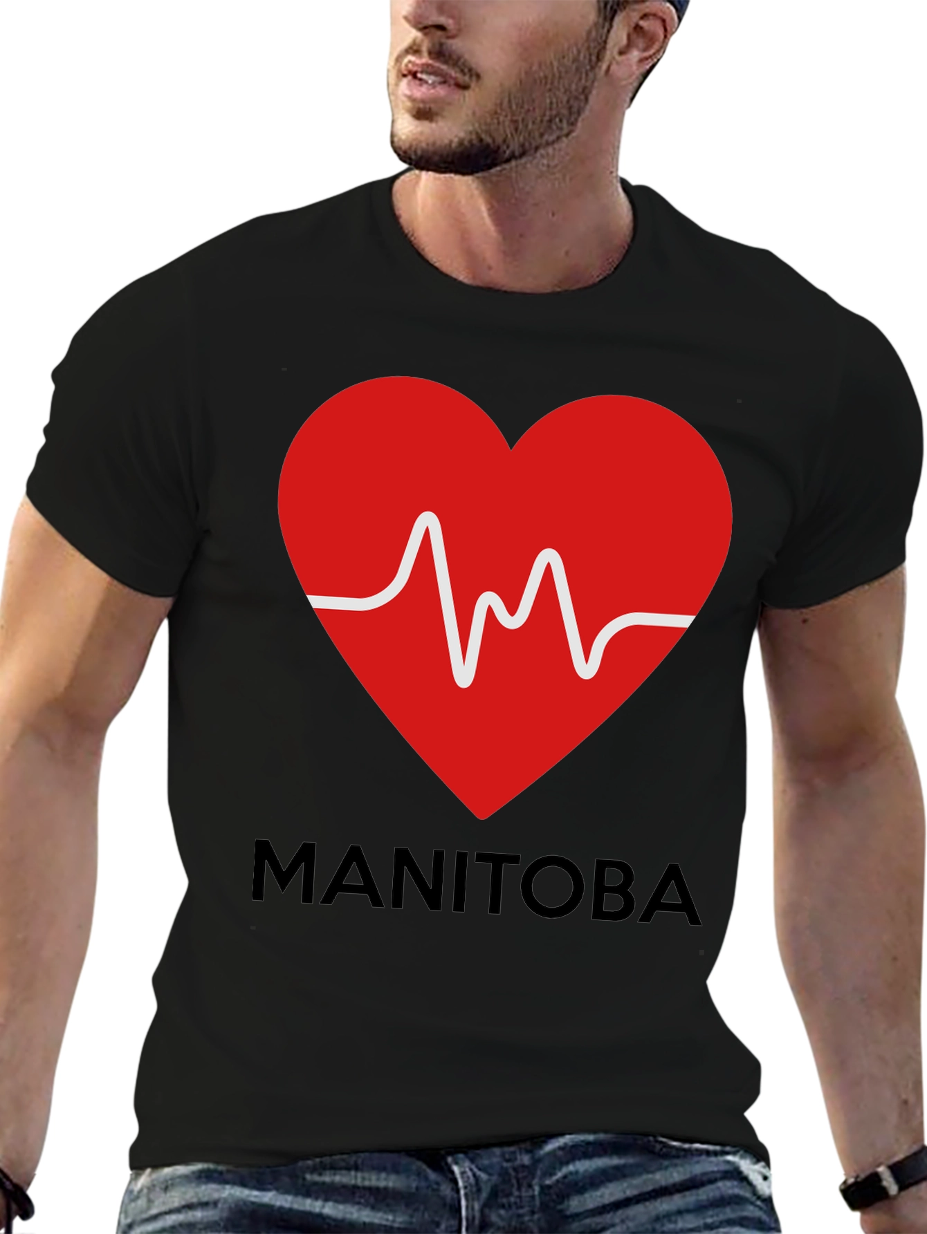 Manitoba Heartbeat T-Shirt - Show Your Provincial Pride!