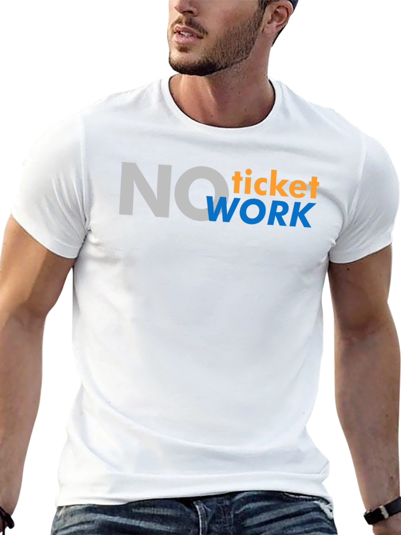No Ticket No Work Black T-Shirt