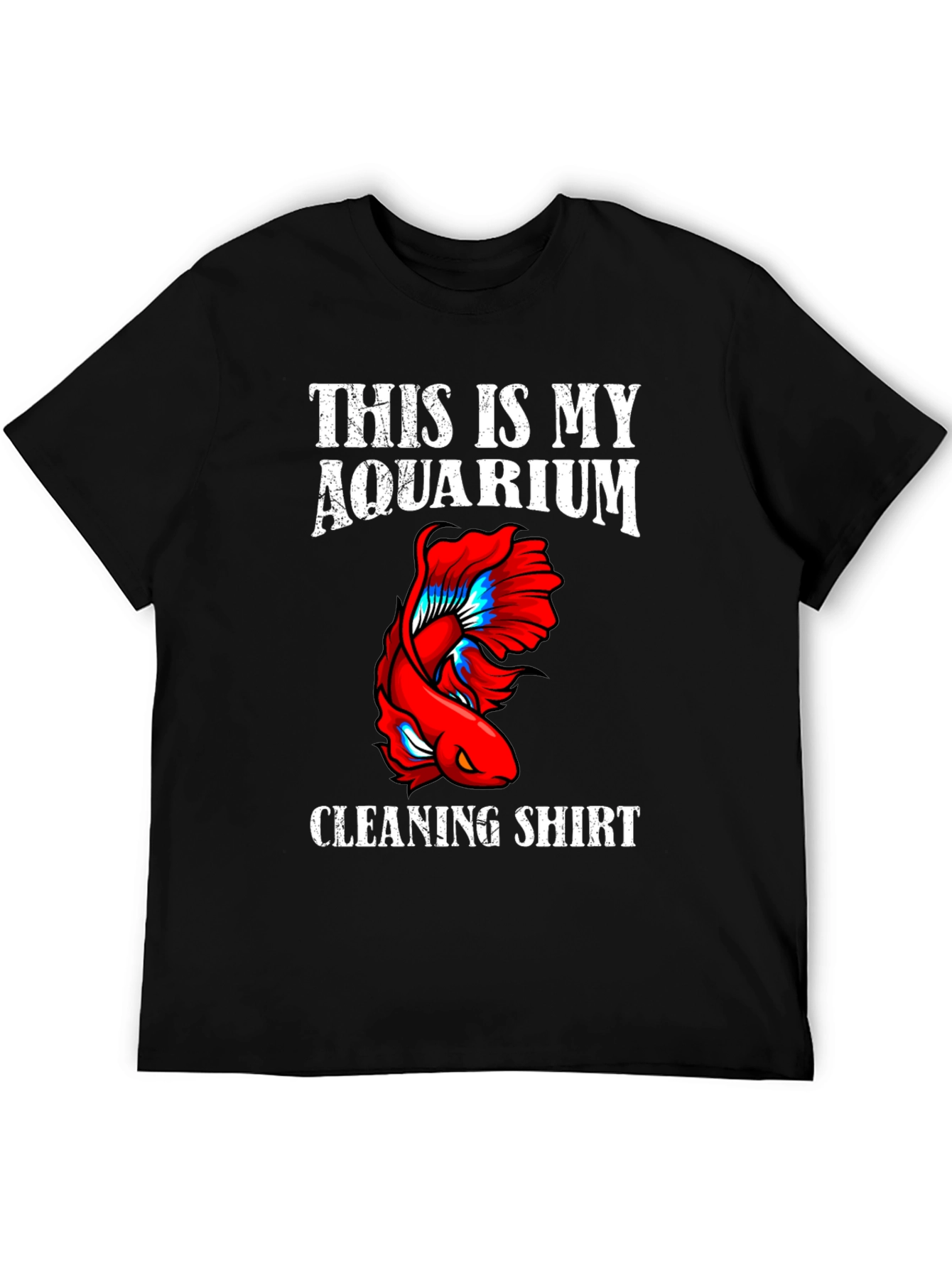 Aquarium Cleaning Shirt - Novelty Fish Keeper Tee